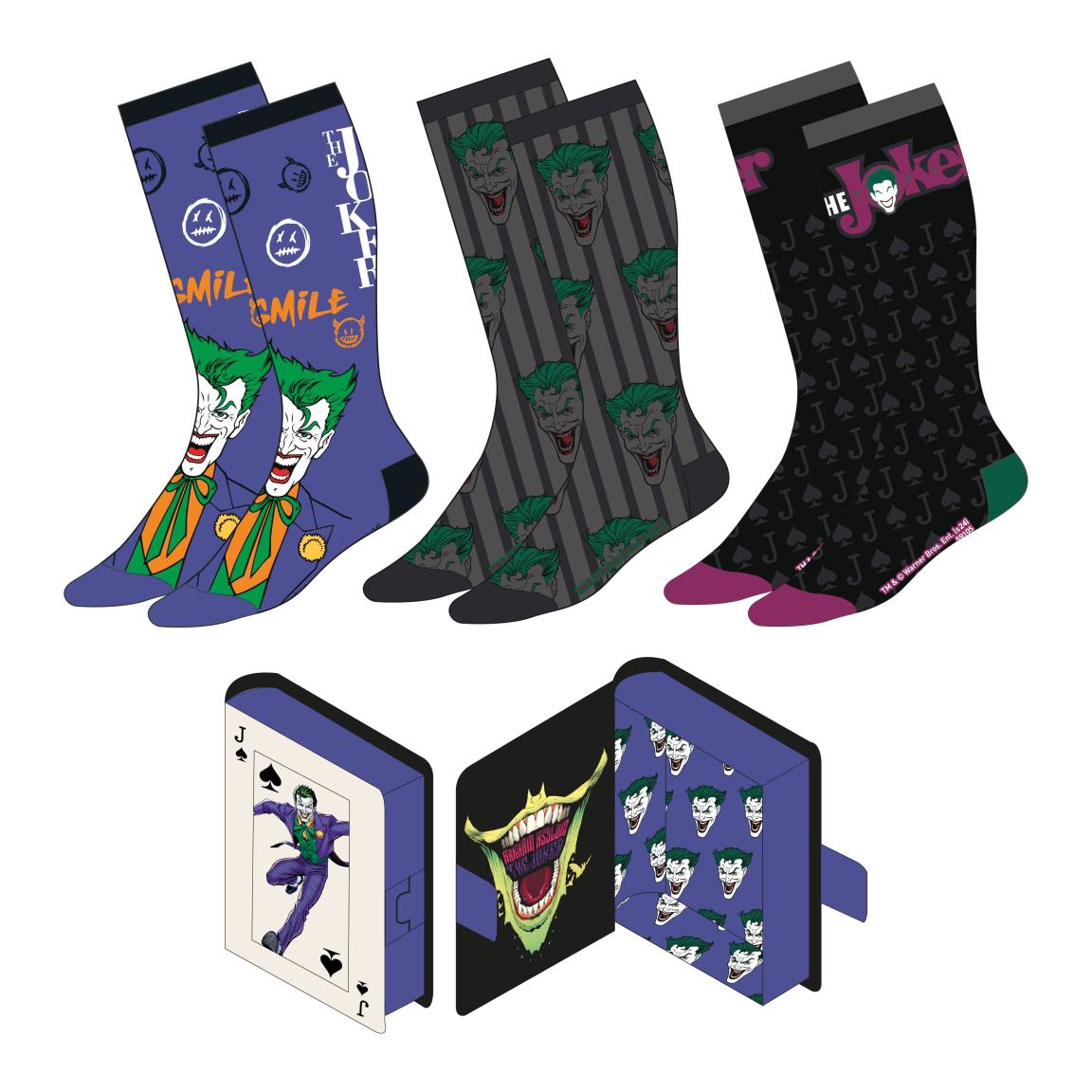 SOCKS PACK 3 PIECES BATMAN JOKER