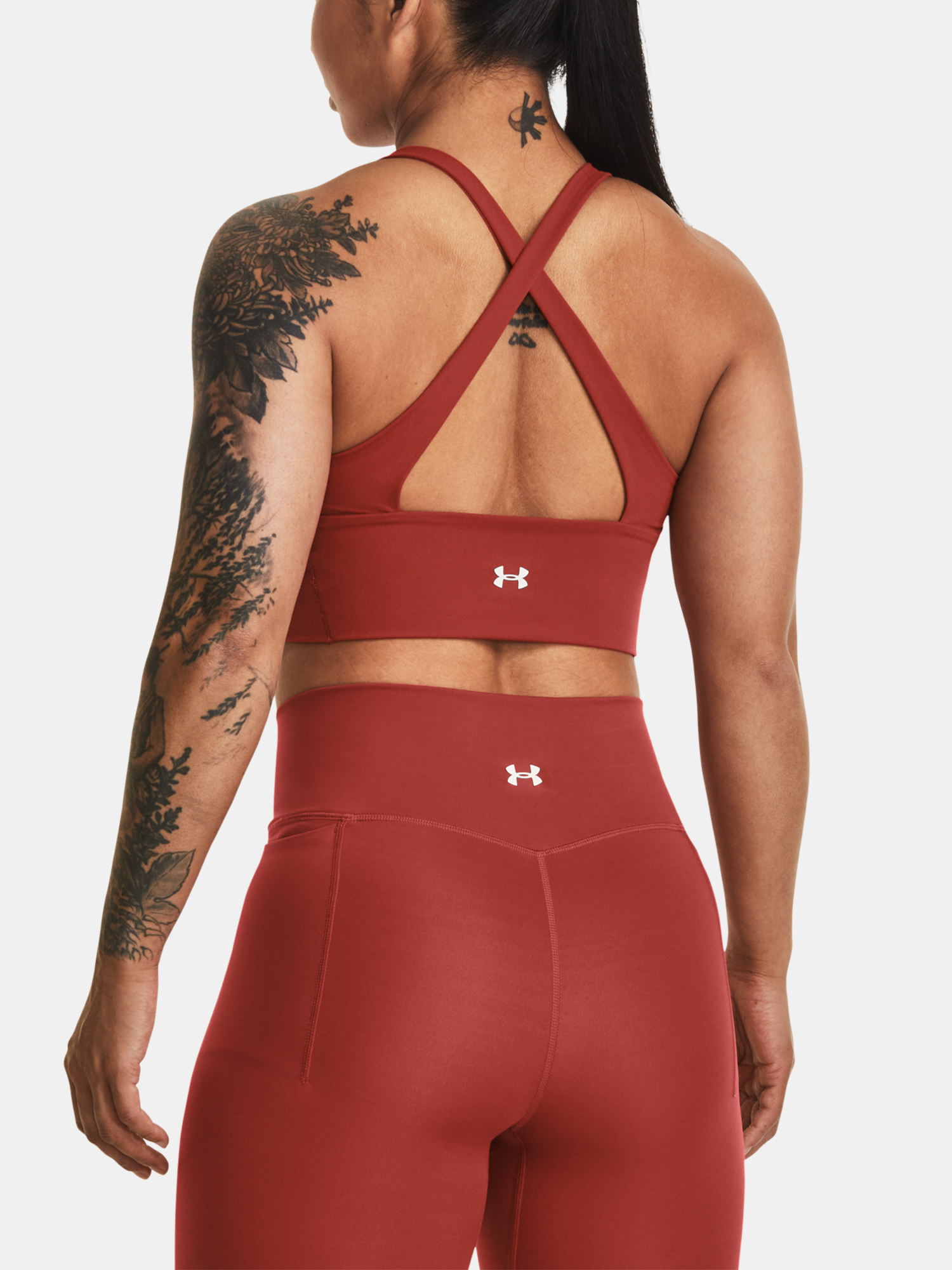 Under Armour Bra Pjt Rck LetsGo Crssover Top-RED - Women&#039;s
