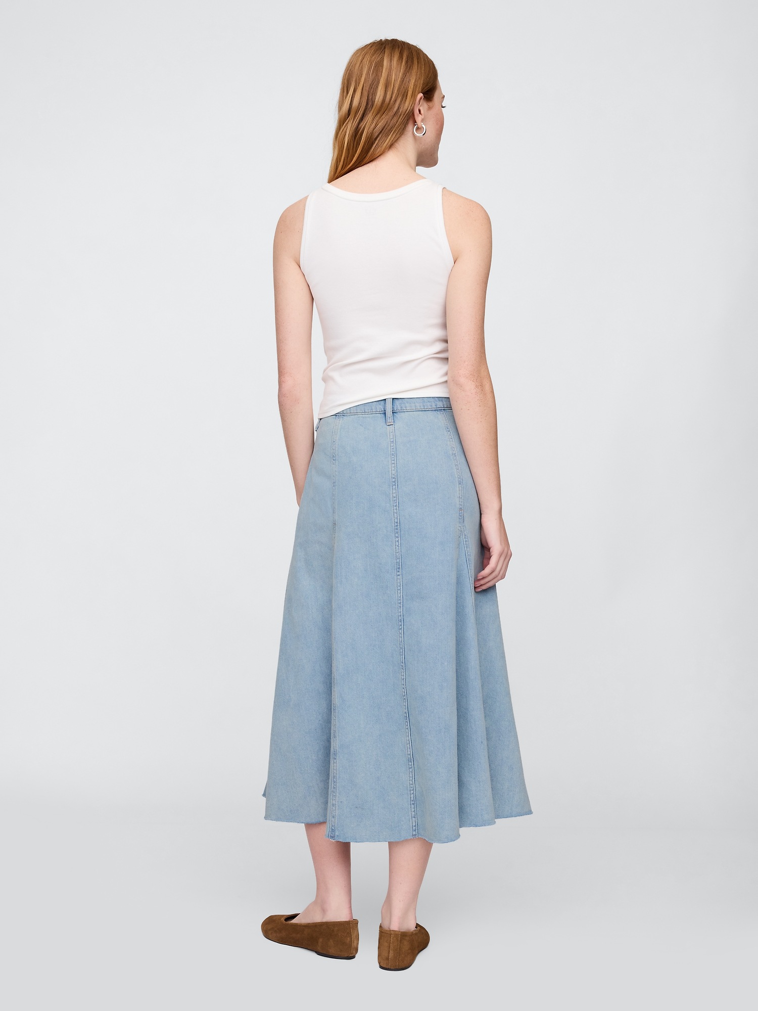 GAP Denim maxi skirt UltraSoft - Women's