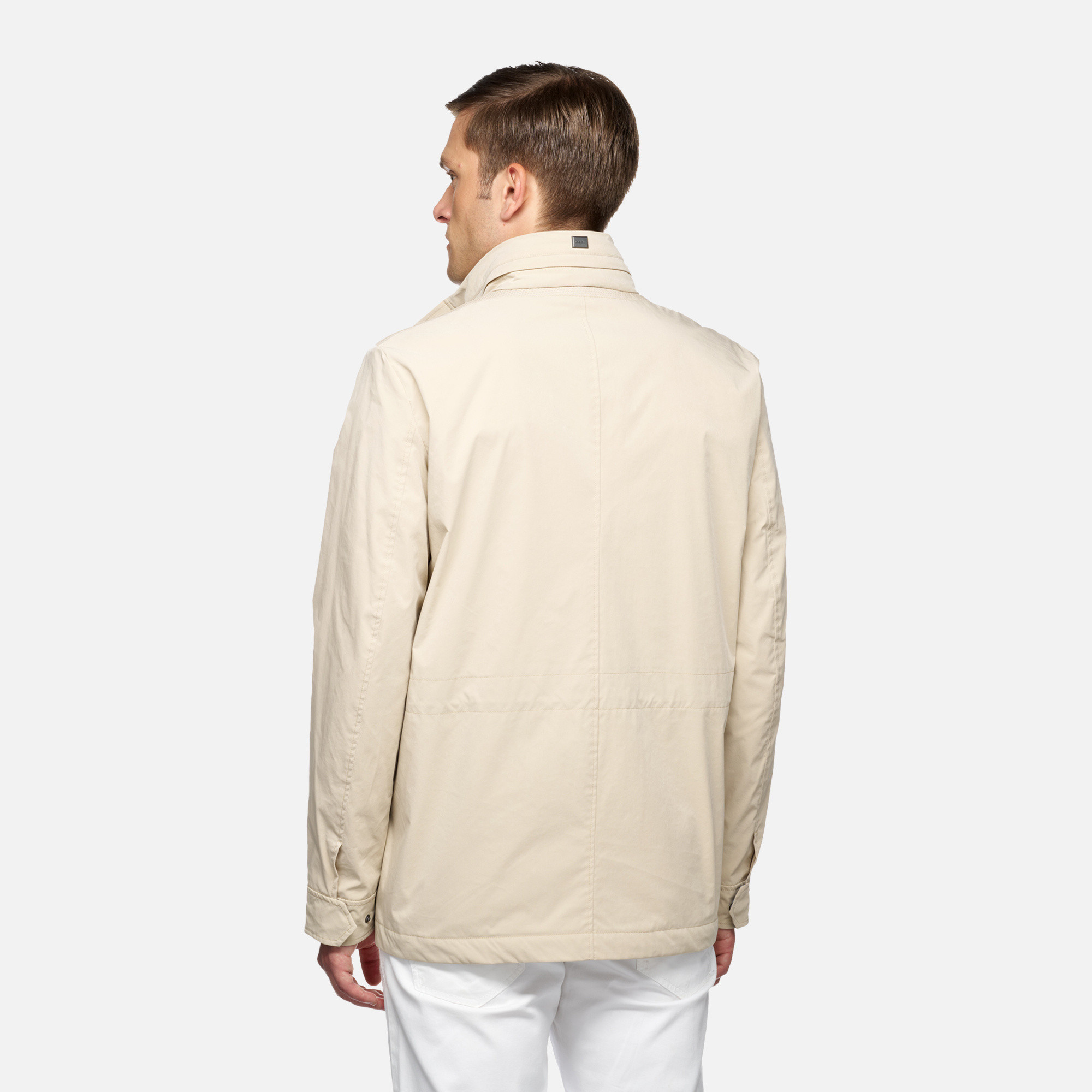 Beige men&#039;s jacket Geox Damon - Men&#039;s