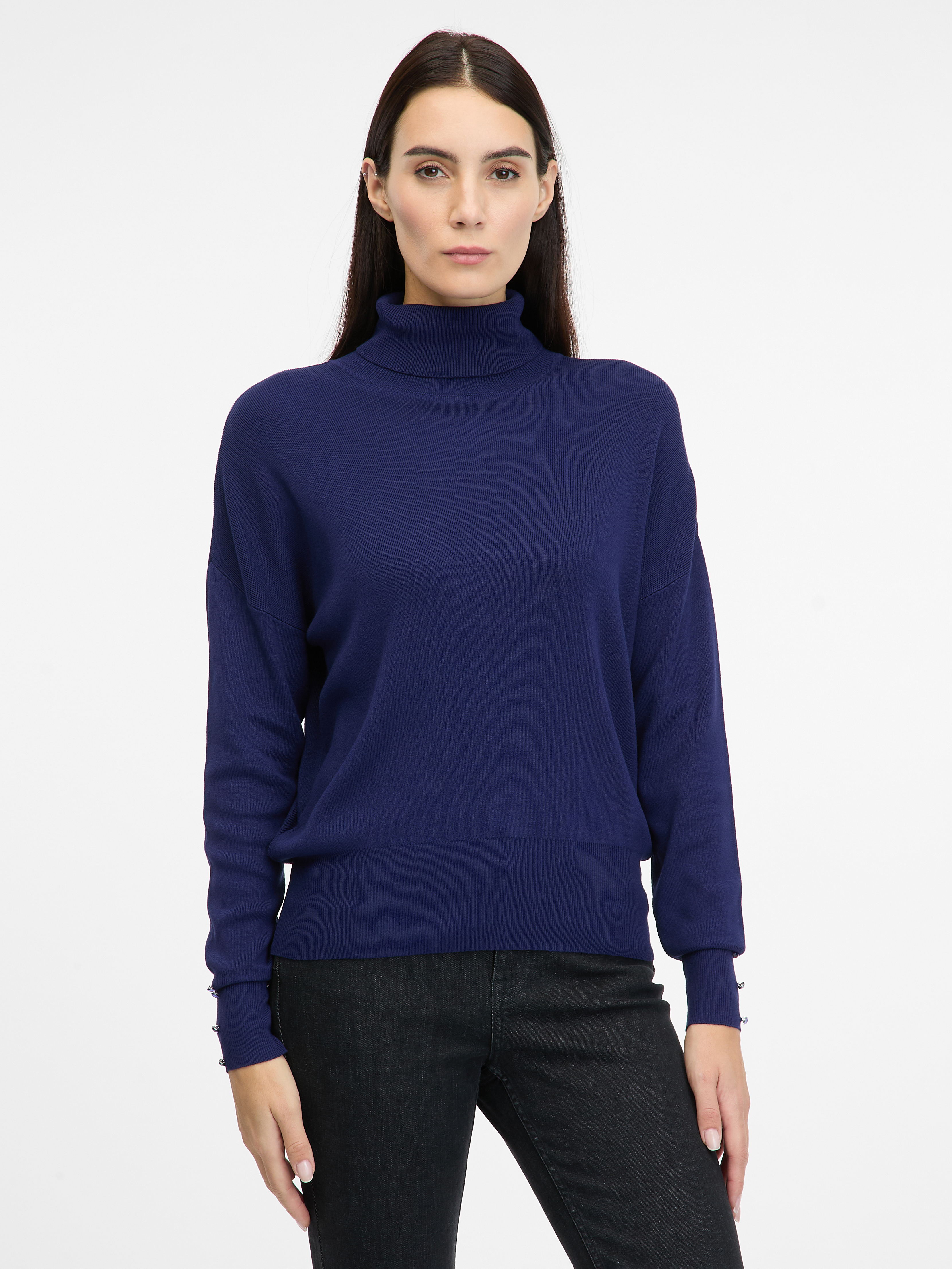 Navy Blue Women's Turtleneck Sweater ORSAY - Women's