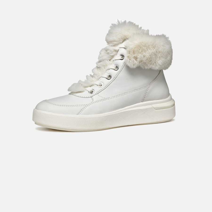 White women's sneakers Geox Dalyla - Women's