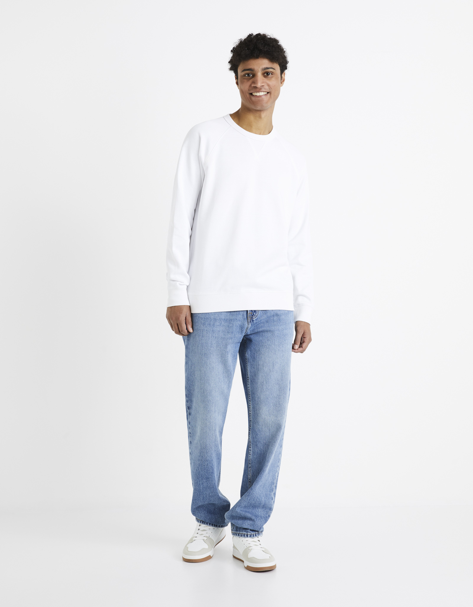 Pulovere si hanorace pentru barbati Celio - alb