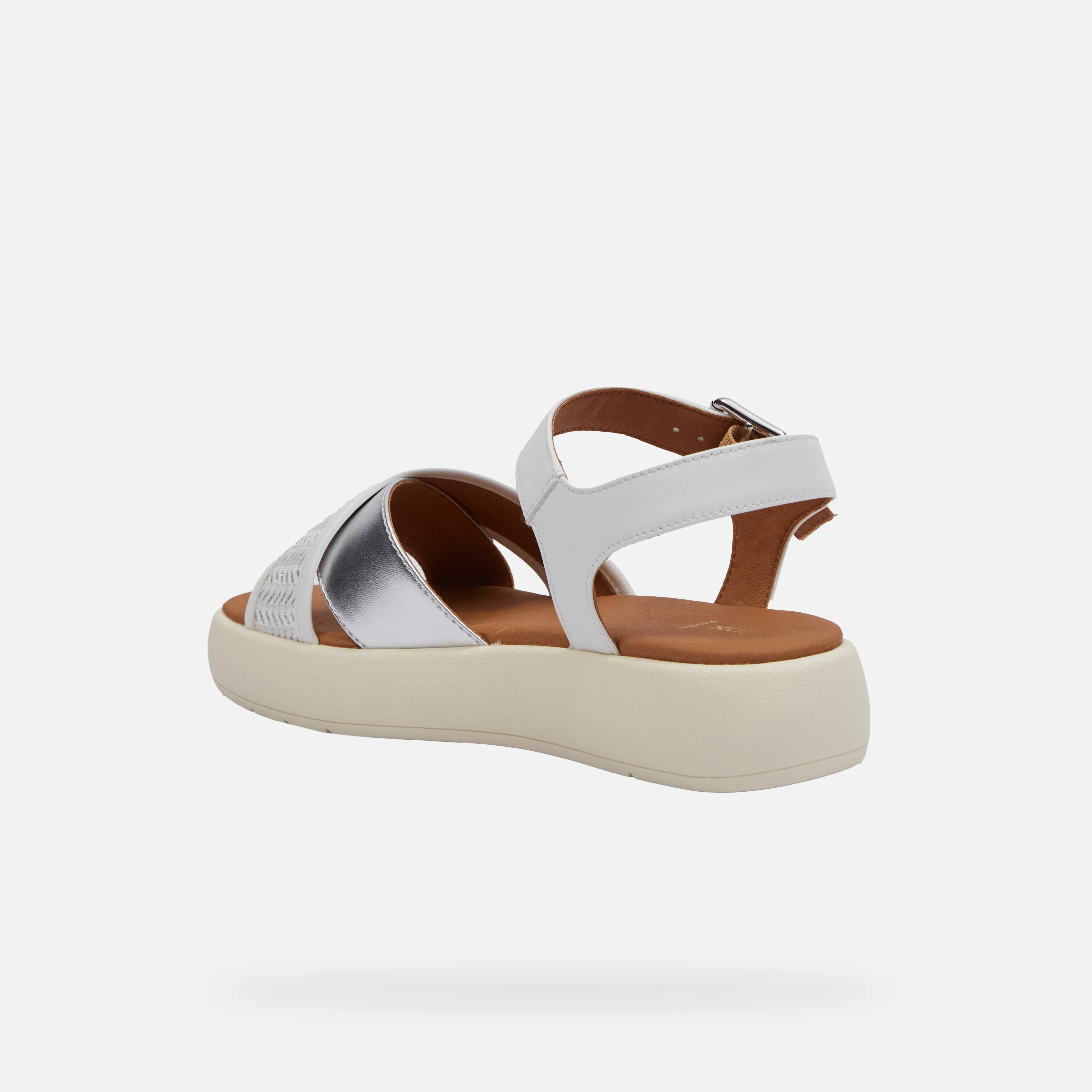 White women&#039;s sandals Geox Camalei - Women&#039;s