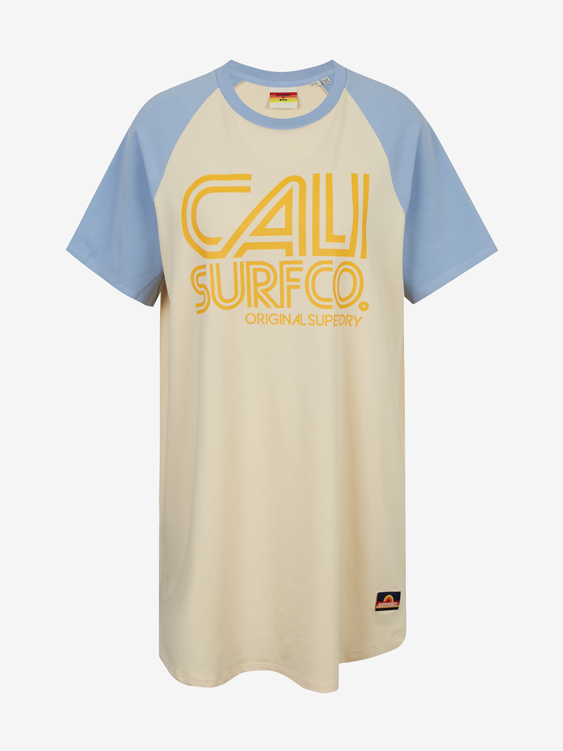 Levně Superdry Šaty Cali Surf Raglan Tshirt Dress - Dámské