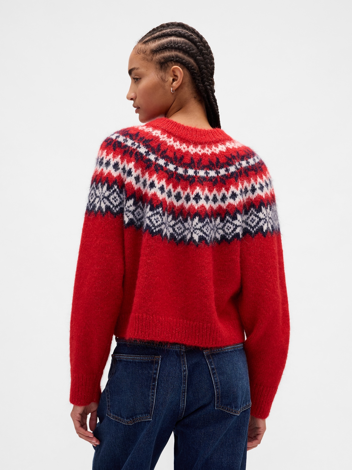 Cardigan GAP Oversize Fair Isle cu lână