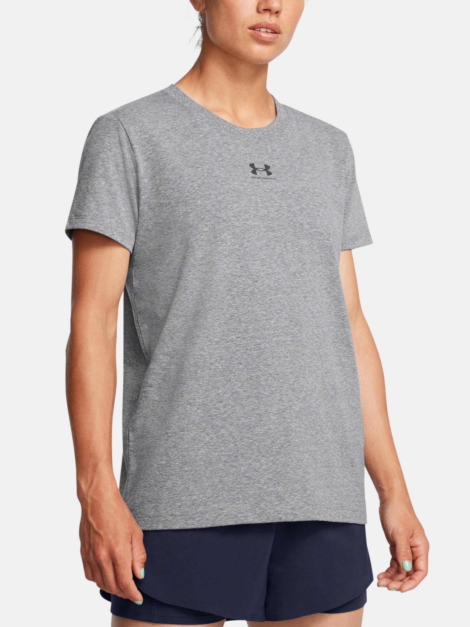 Women's T-shirt Under Armour UA Rival Core SS-GRY - Women's