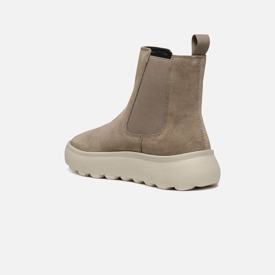 Beige women's ankle boots Geox Spherica EC4.1 - Women's