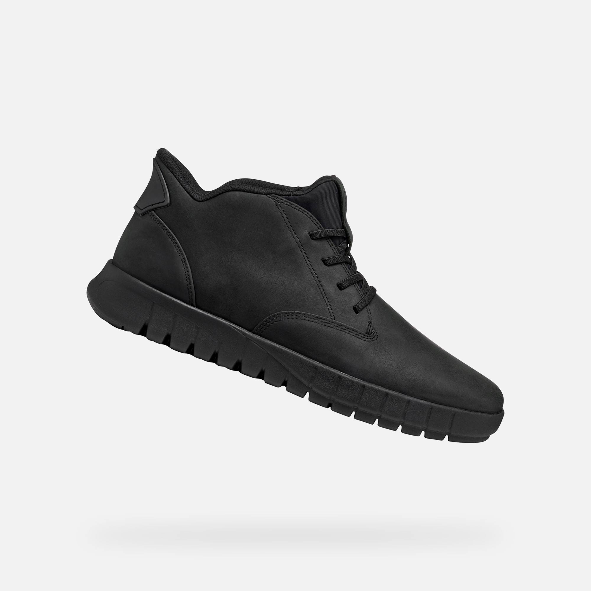 Black Mens Ankle Boots Geox Flextride Plus - Men