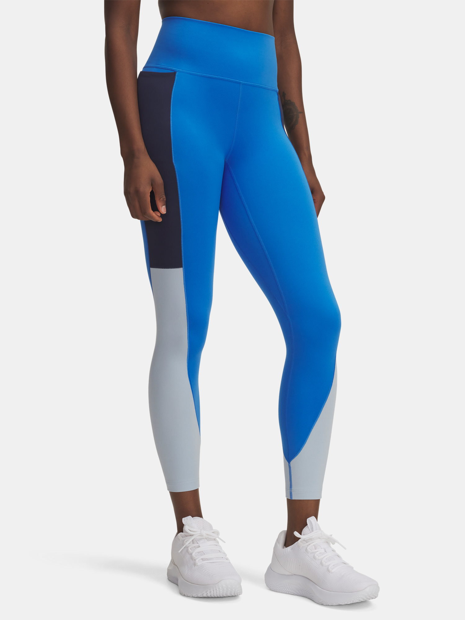 Womens leggings Under Armour Meridian Colorblock Ankle Lg-BLU - Womens