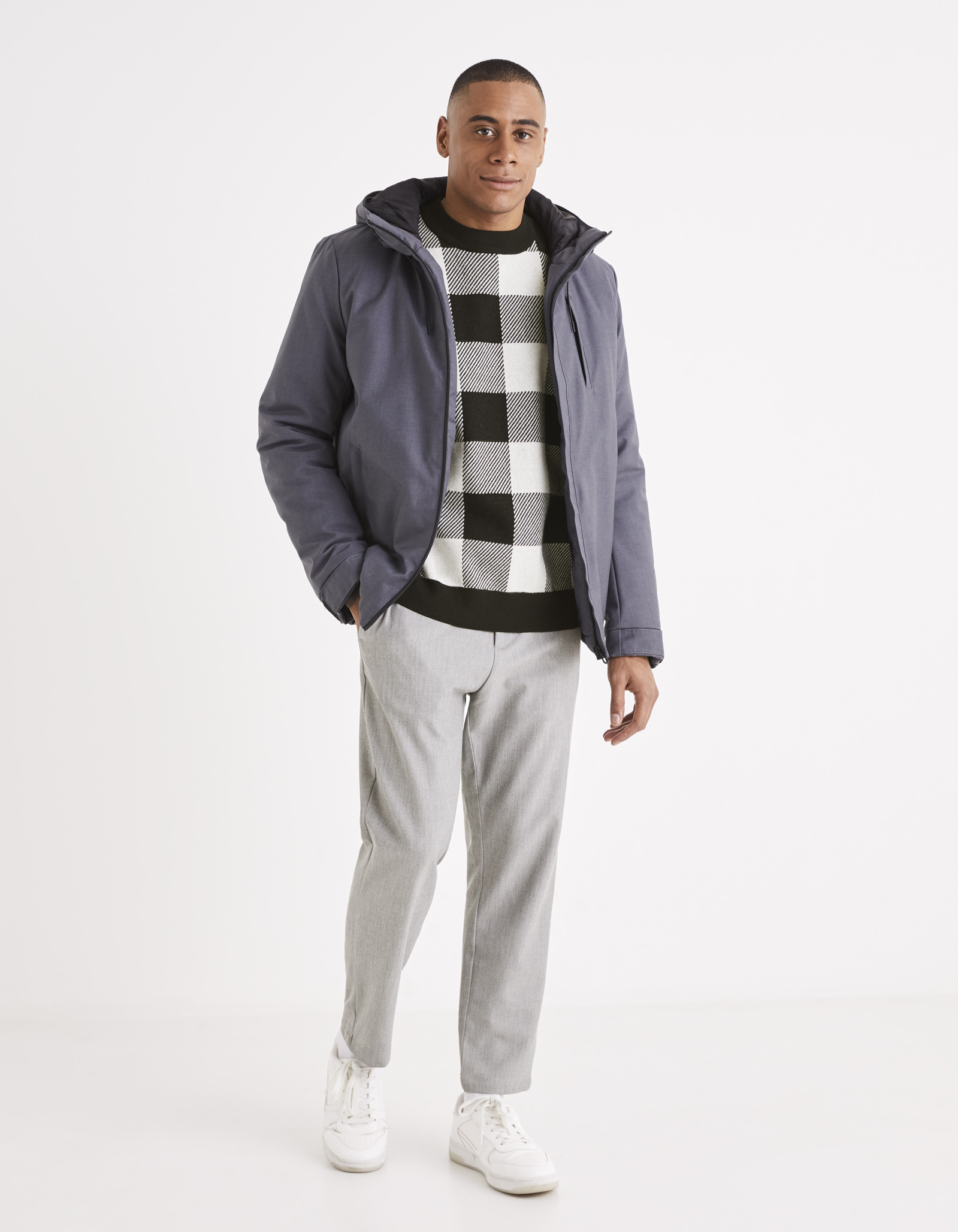 Pantaloni casual pentru barbati Celio - gri