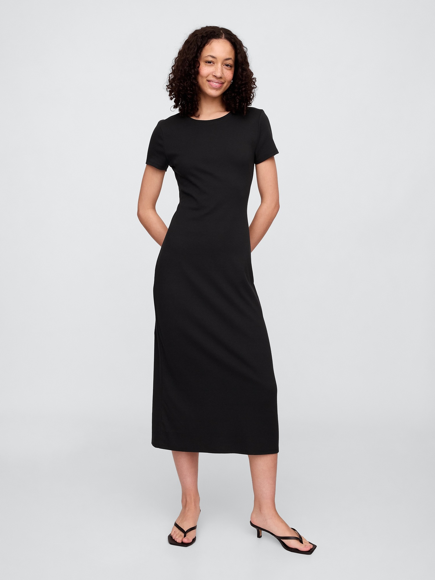 GAP Knitted midi dress with cutouts - Women&#039;s