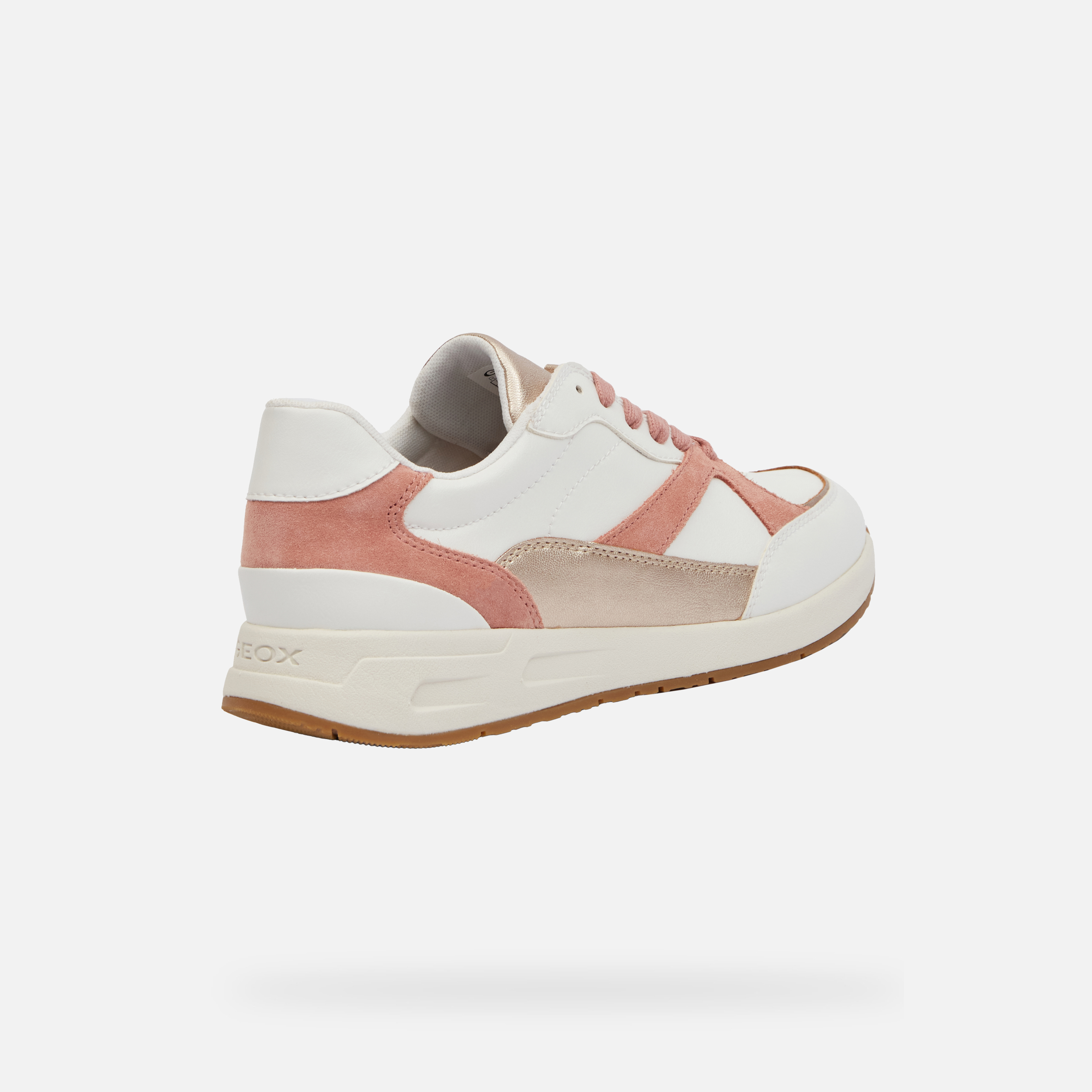 White Women's Geox Bulmya Sneakers - Women's