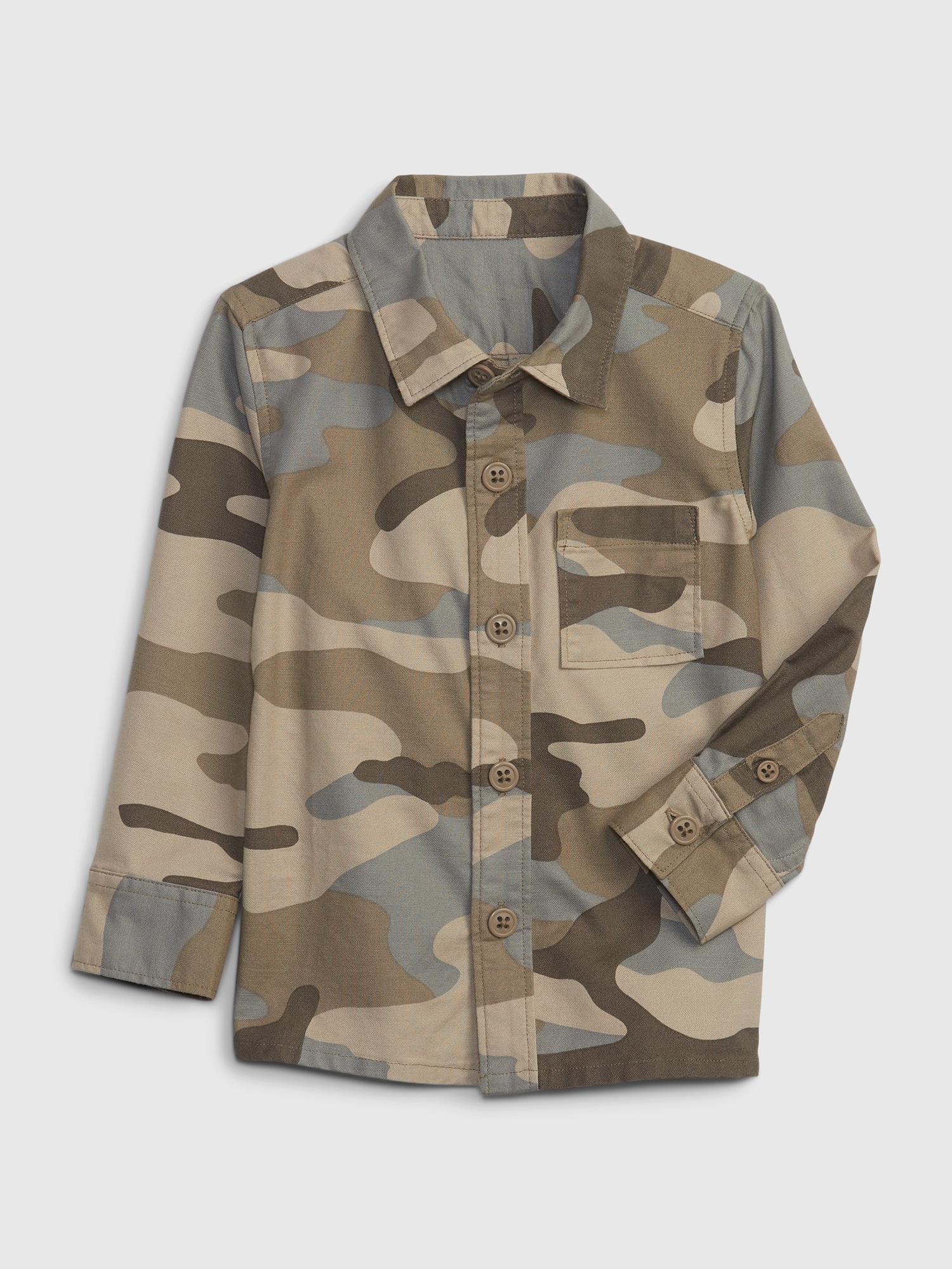 Levně GAP Dětská košile s army vzorem - Kluci
