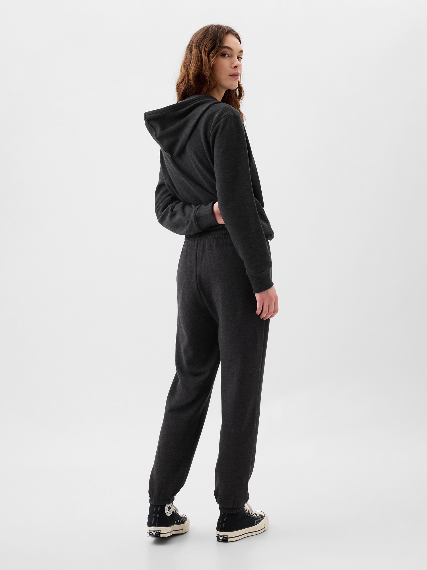 Pantaloni sport pentru femei GAP - gri inchis