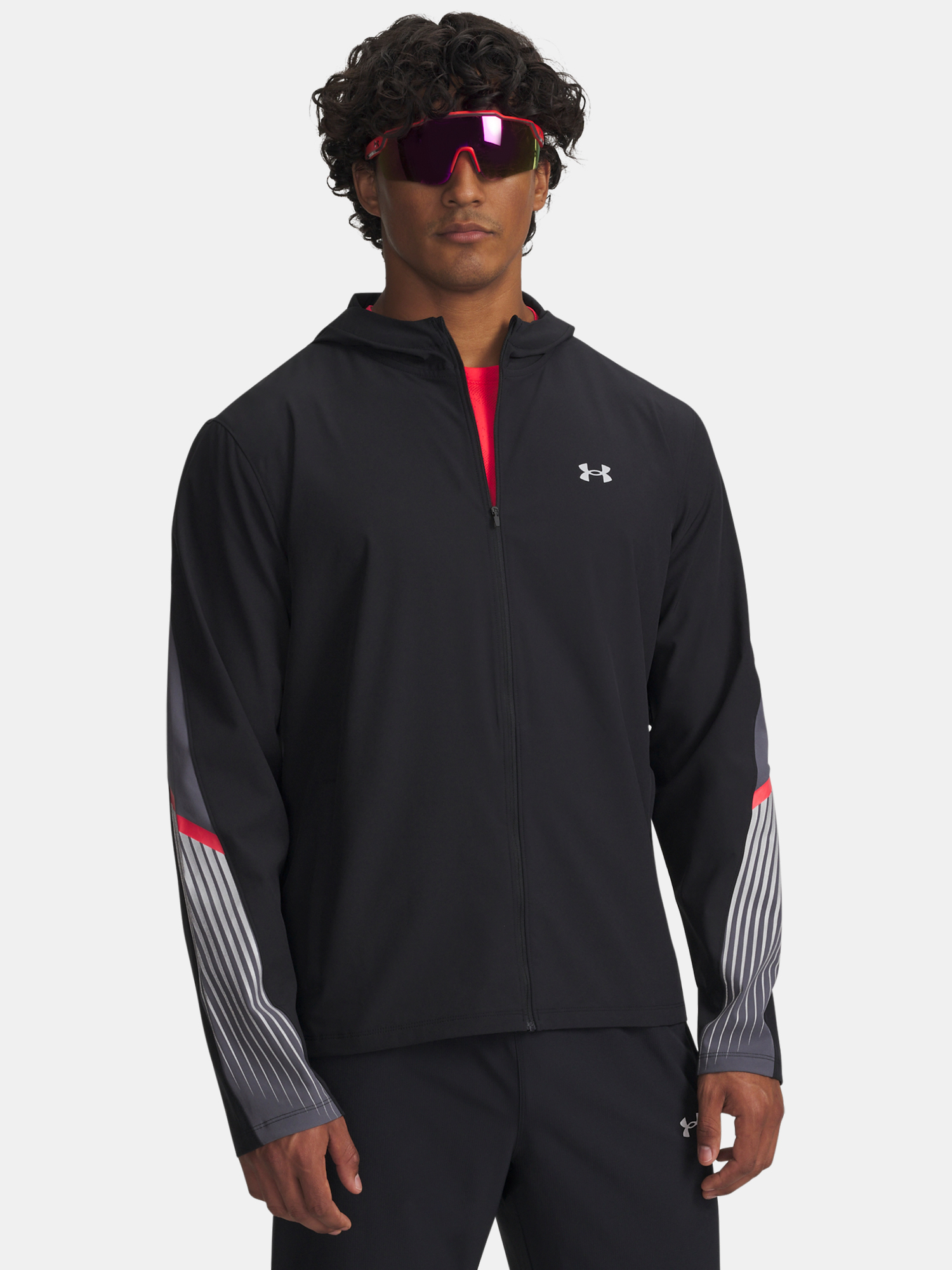 Men&#039;s Under Armour UA Velociti Storm Hooded Jacket Jkt-BLK - Mens