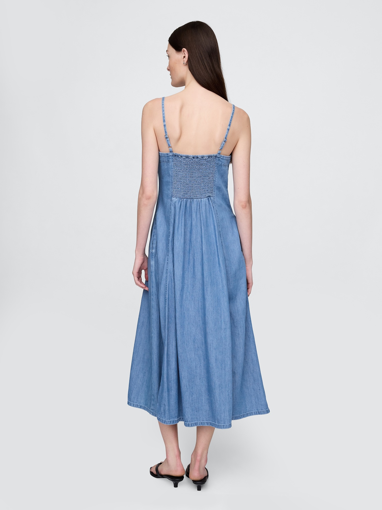 GAP Denim maxi dress with pockets - Women&#039;s