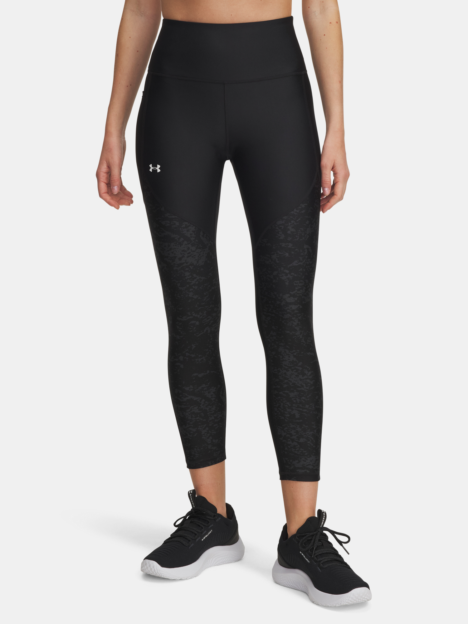 Womens leggings Under Armour Tech Print Panel Ankle Leg-BLK - Womens
