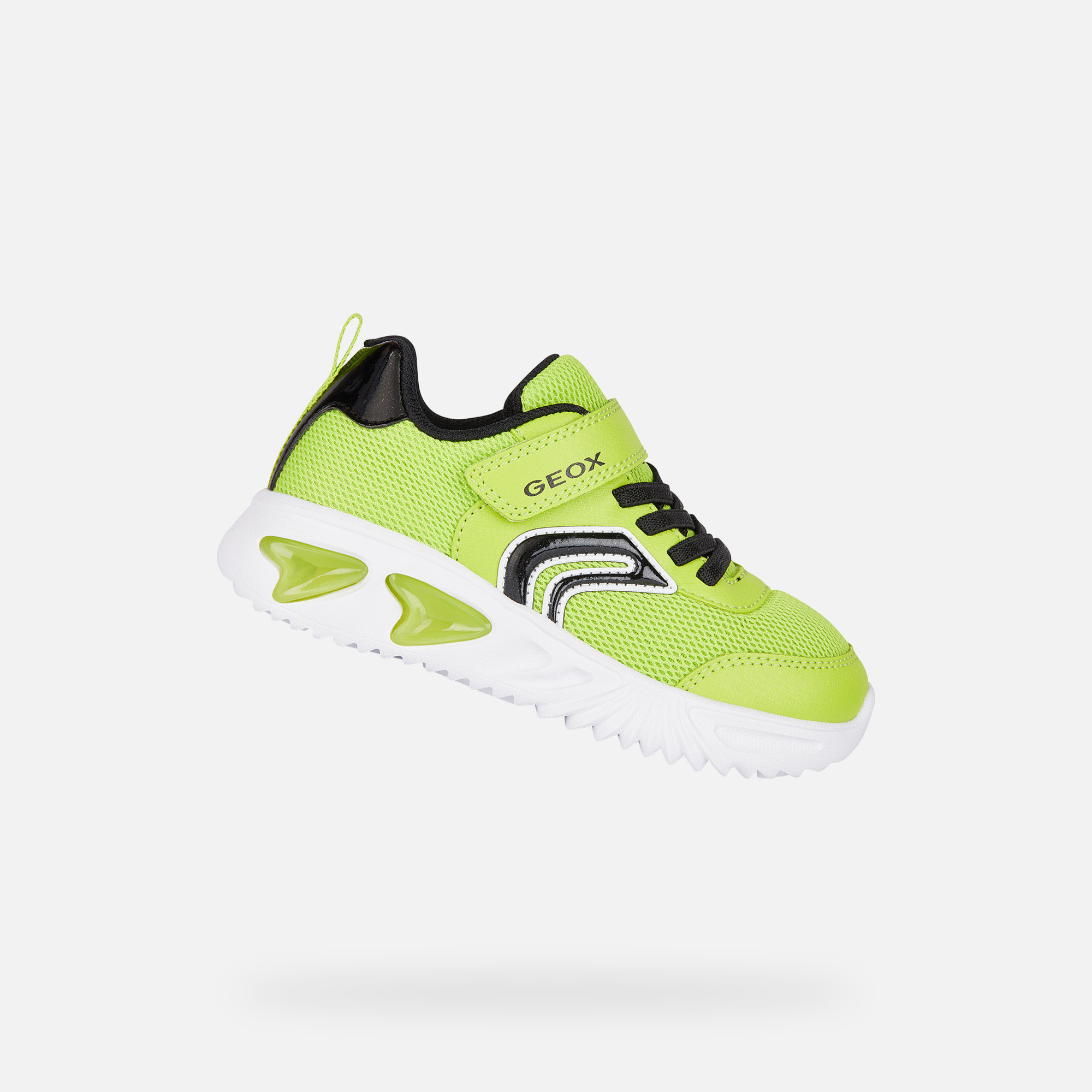 Light green boys sneakers Geox Assister - Boys