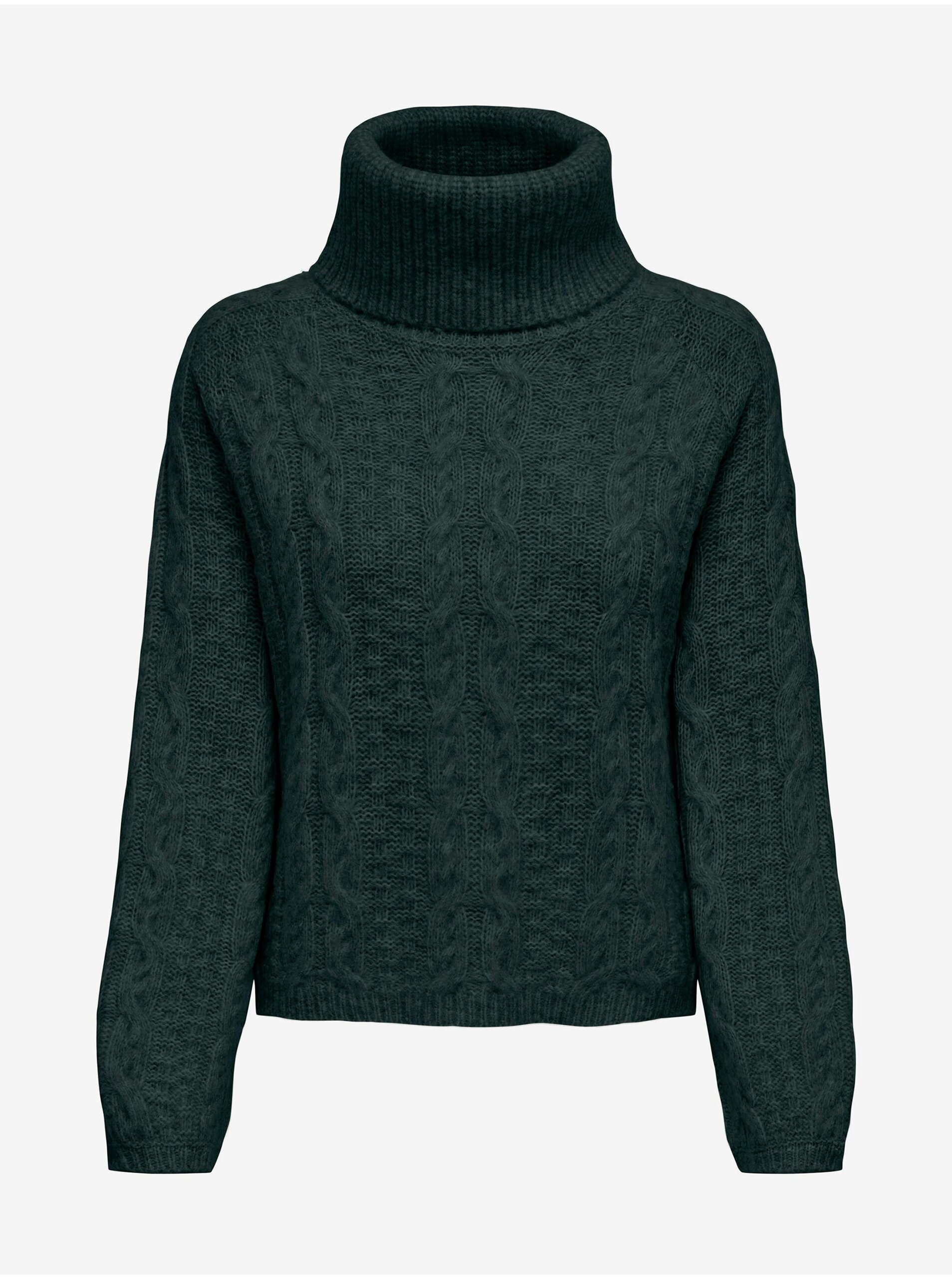 Dark Green Women's Turtleneck JDY Silja - Women