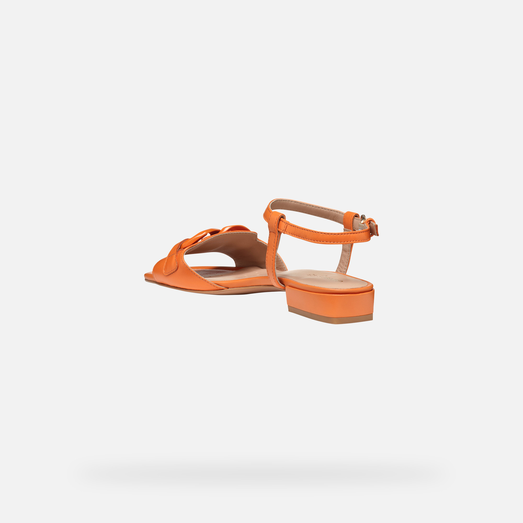 Oranžové dámske sandále Geox New Eraklia