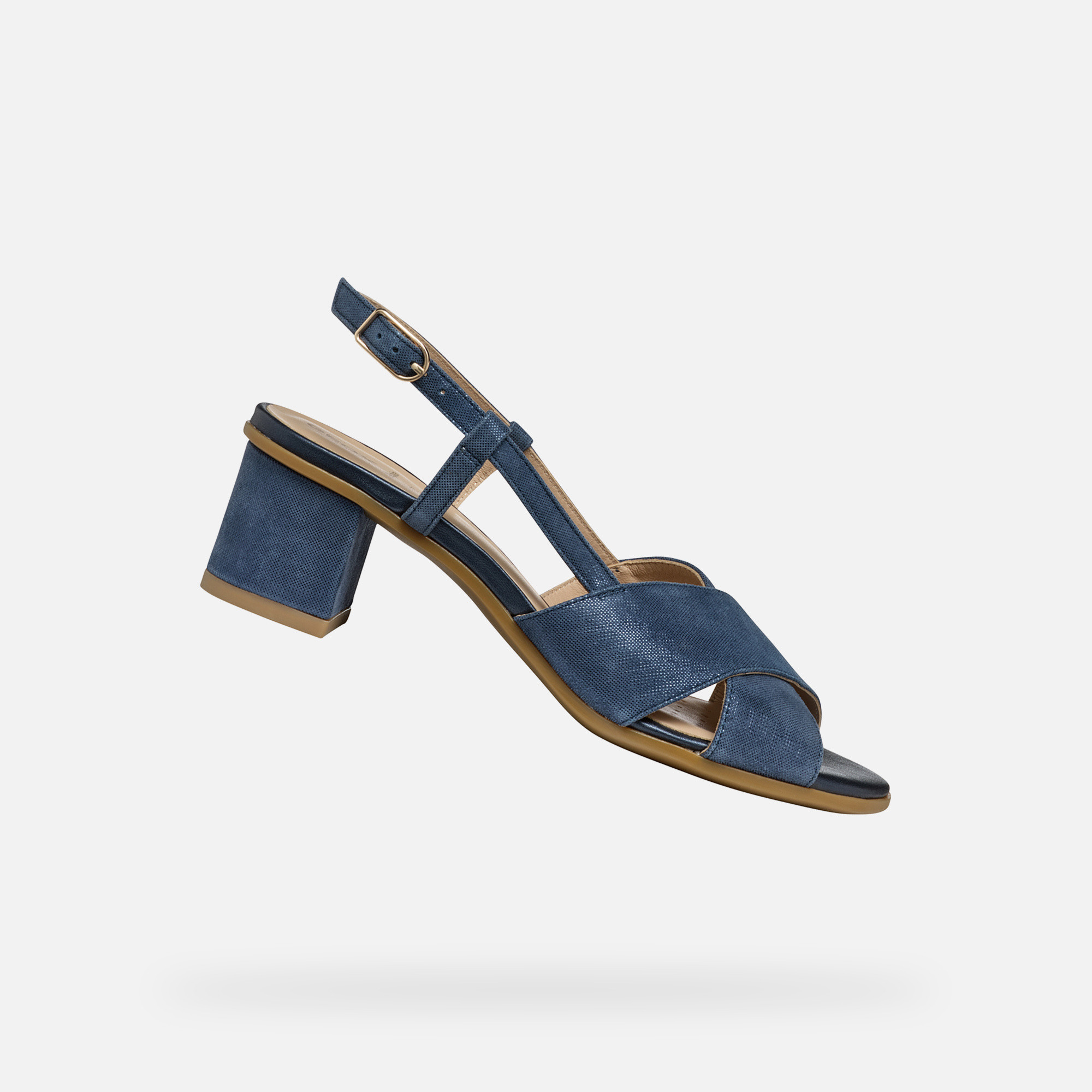 Dark blue women&#039;s sandals Geox Aurely 50 - Women&#039;s