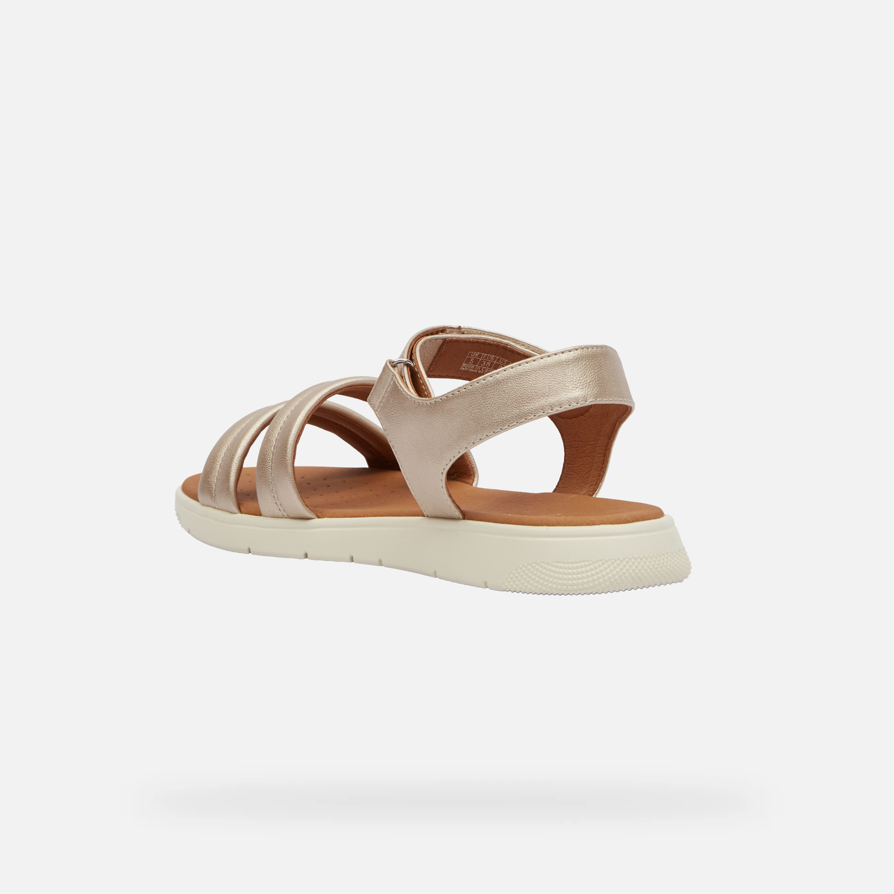 Gold women&#039;s sandals Geox Dandra - Women&#039;s
