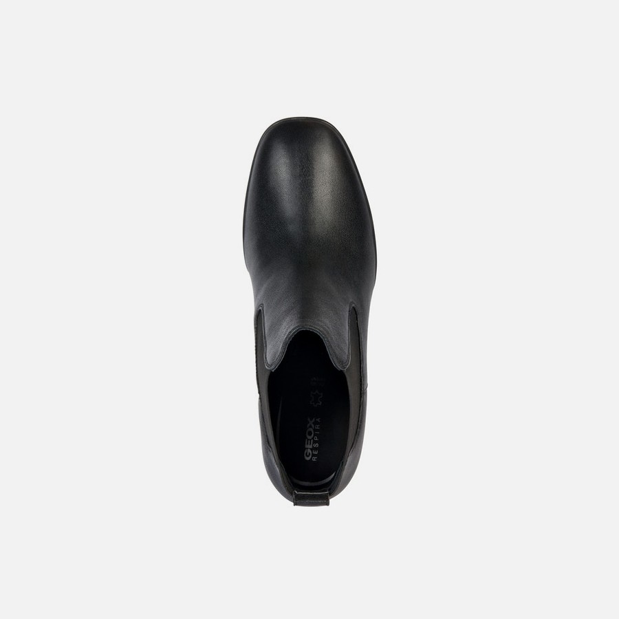 Black women's ankle boots Geox Teulada - Women's