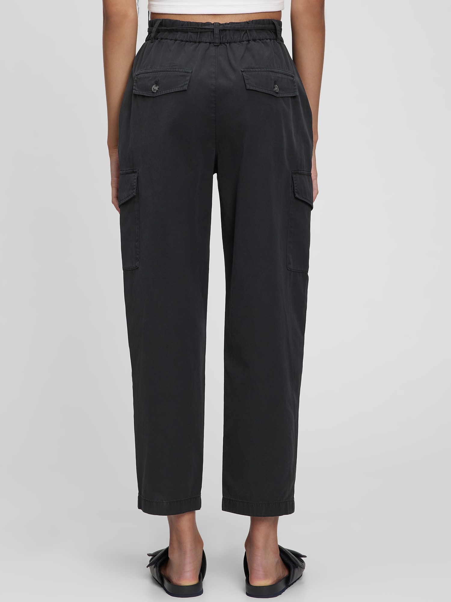 Pantaloni chino pentru femei GAP - negru