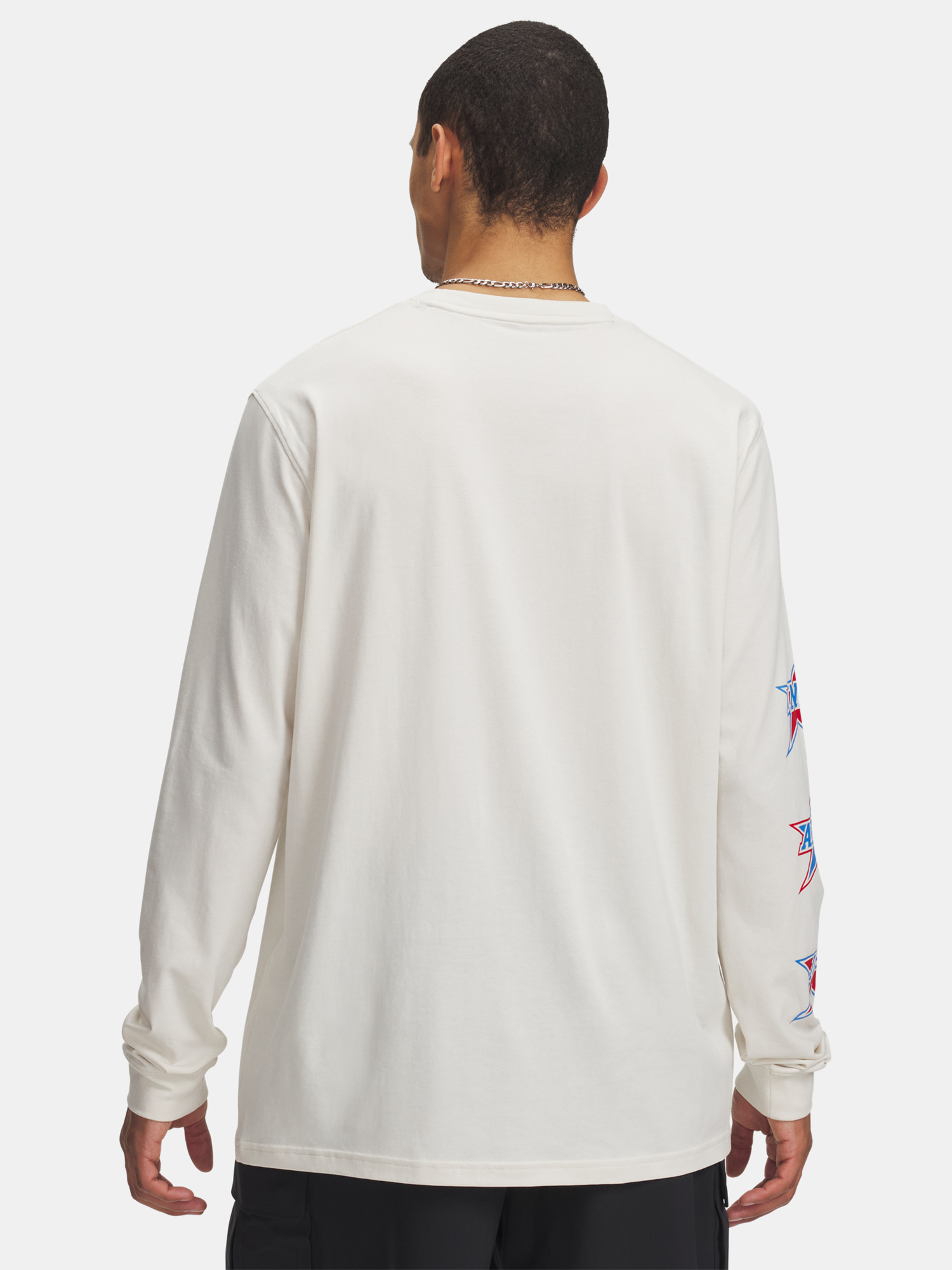 Men's Under Armour UA 60/40S STACKED STARS LS-BRN T-Shirt - Men's