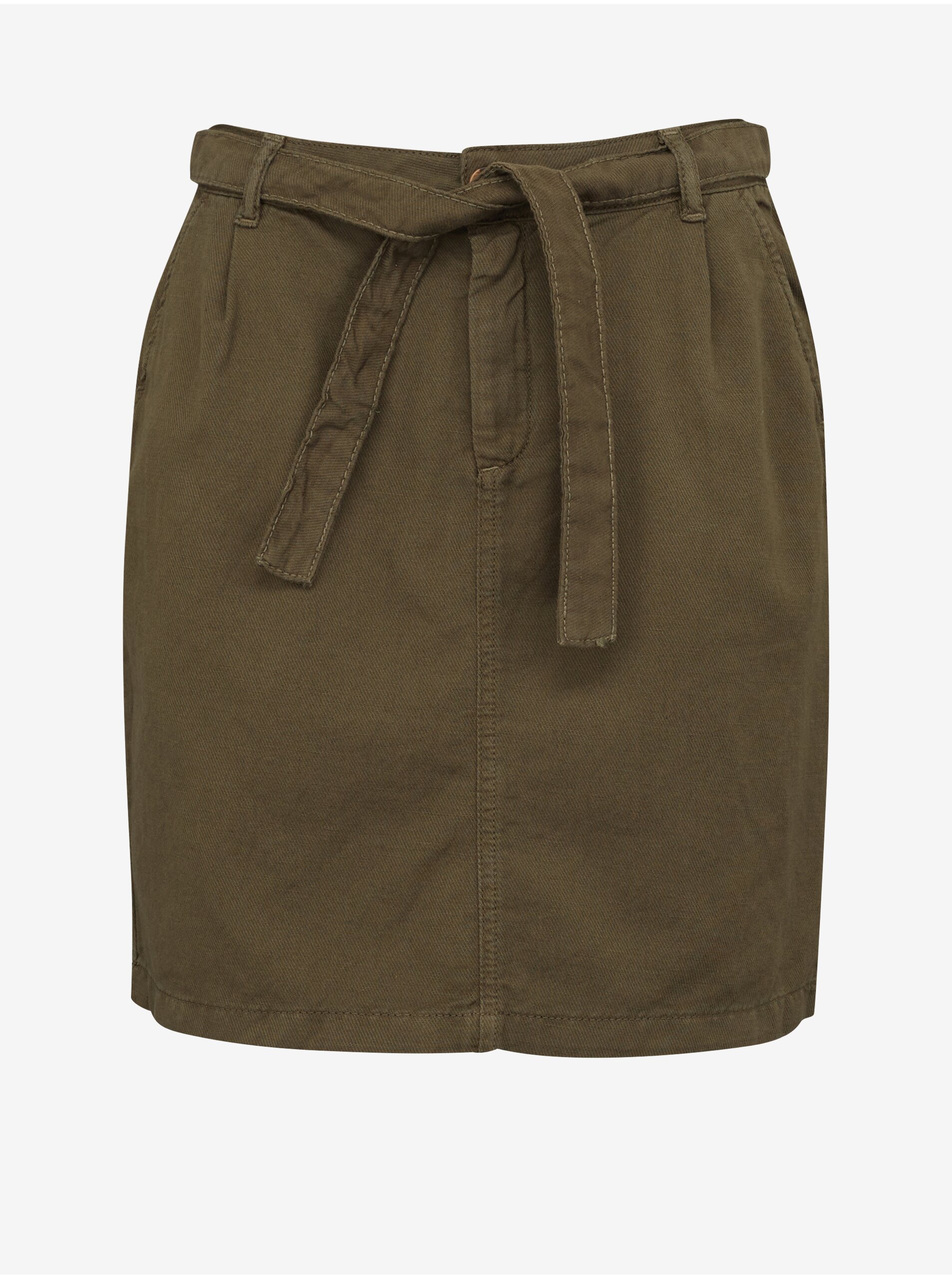 Khaki dámská sukně CAMAIEU - Dámské
