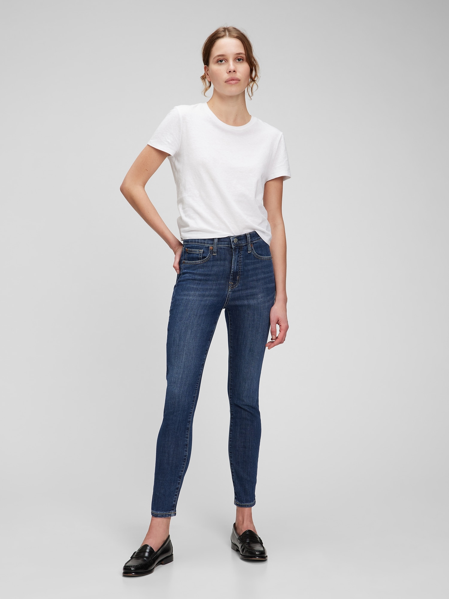 GAP Jeans Skinny High Rise Med Cyrus - Women