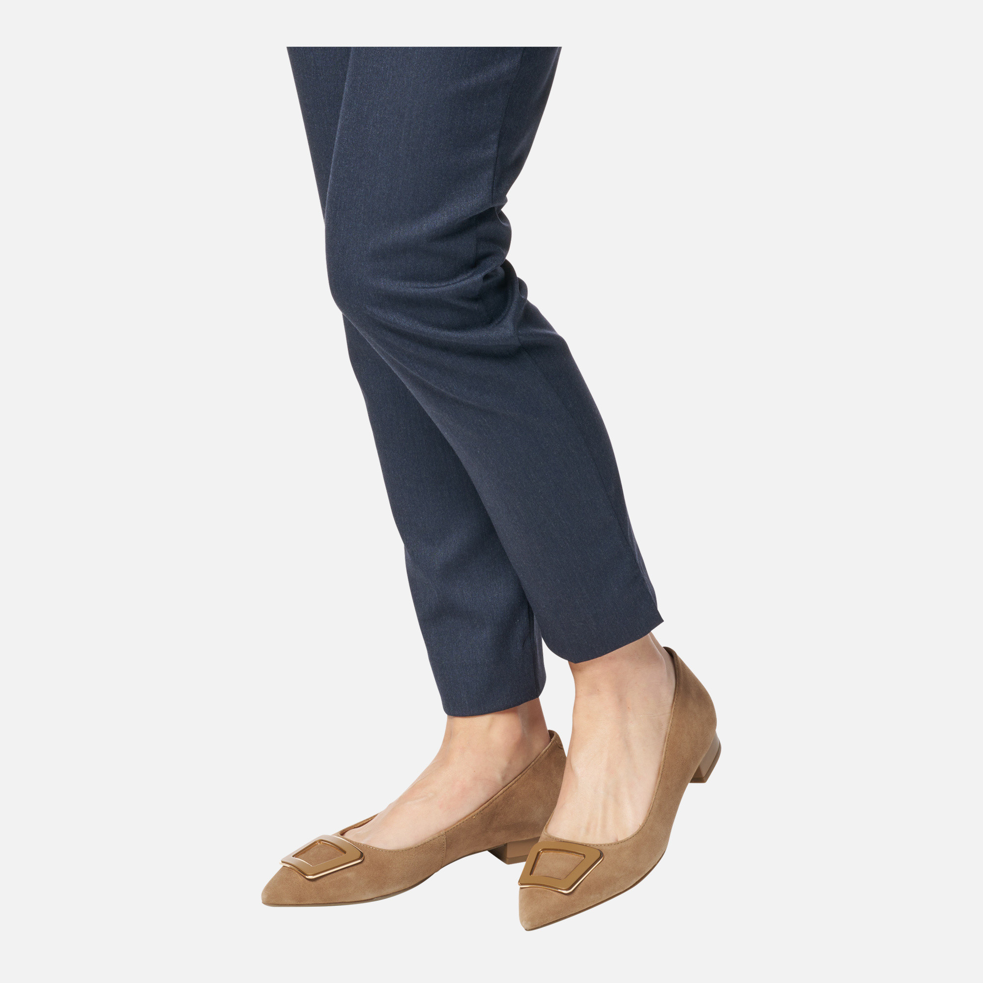 Grey women&#039;s ballet flats Geox Charyssa - Women&#039;s