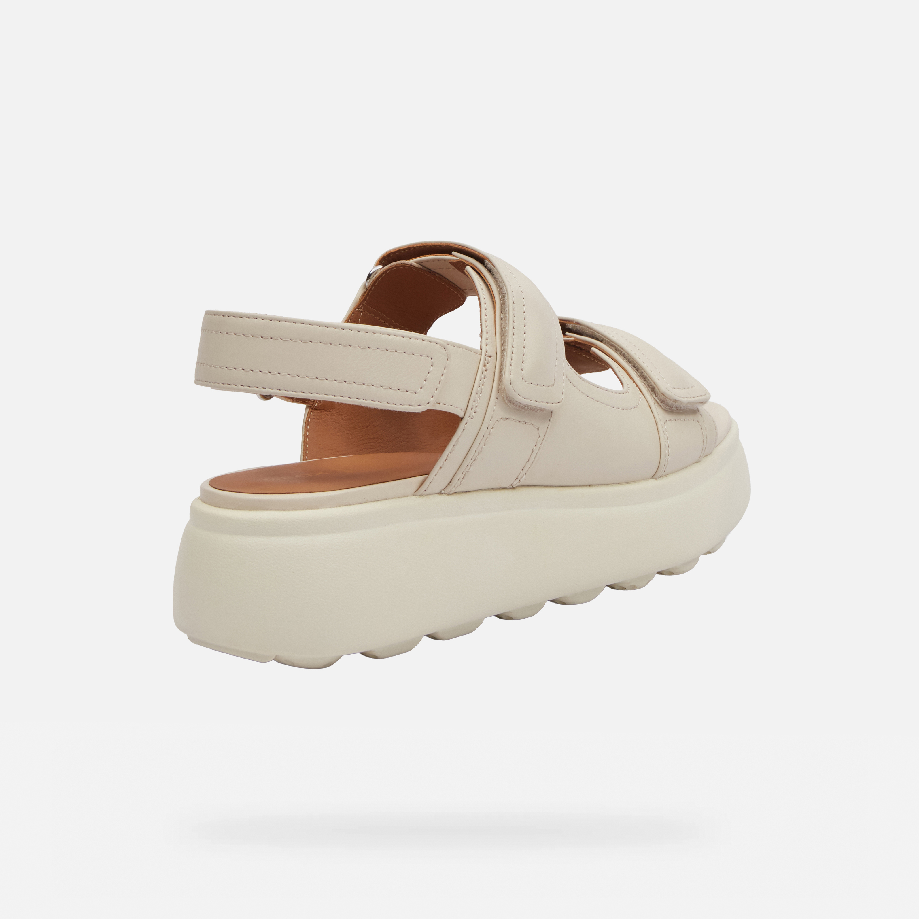 Cream women's sandals Geox Spherica EC4.1 S - Women's