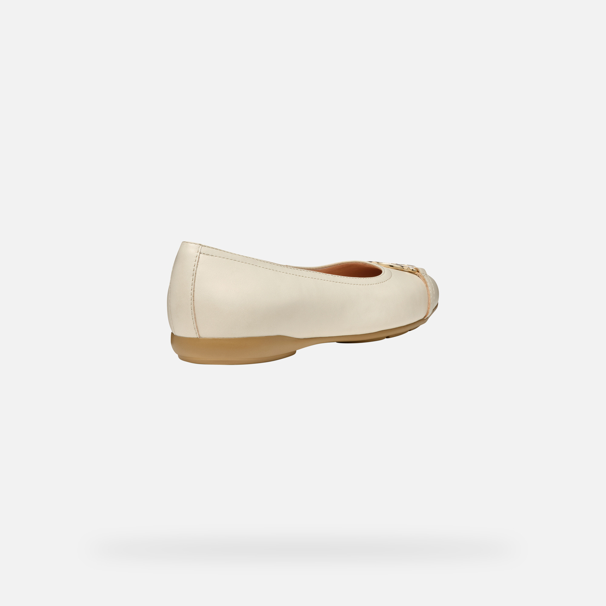 Cream women's ballet flats Geox Annytah - Women's