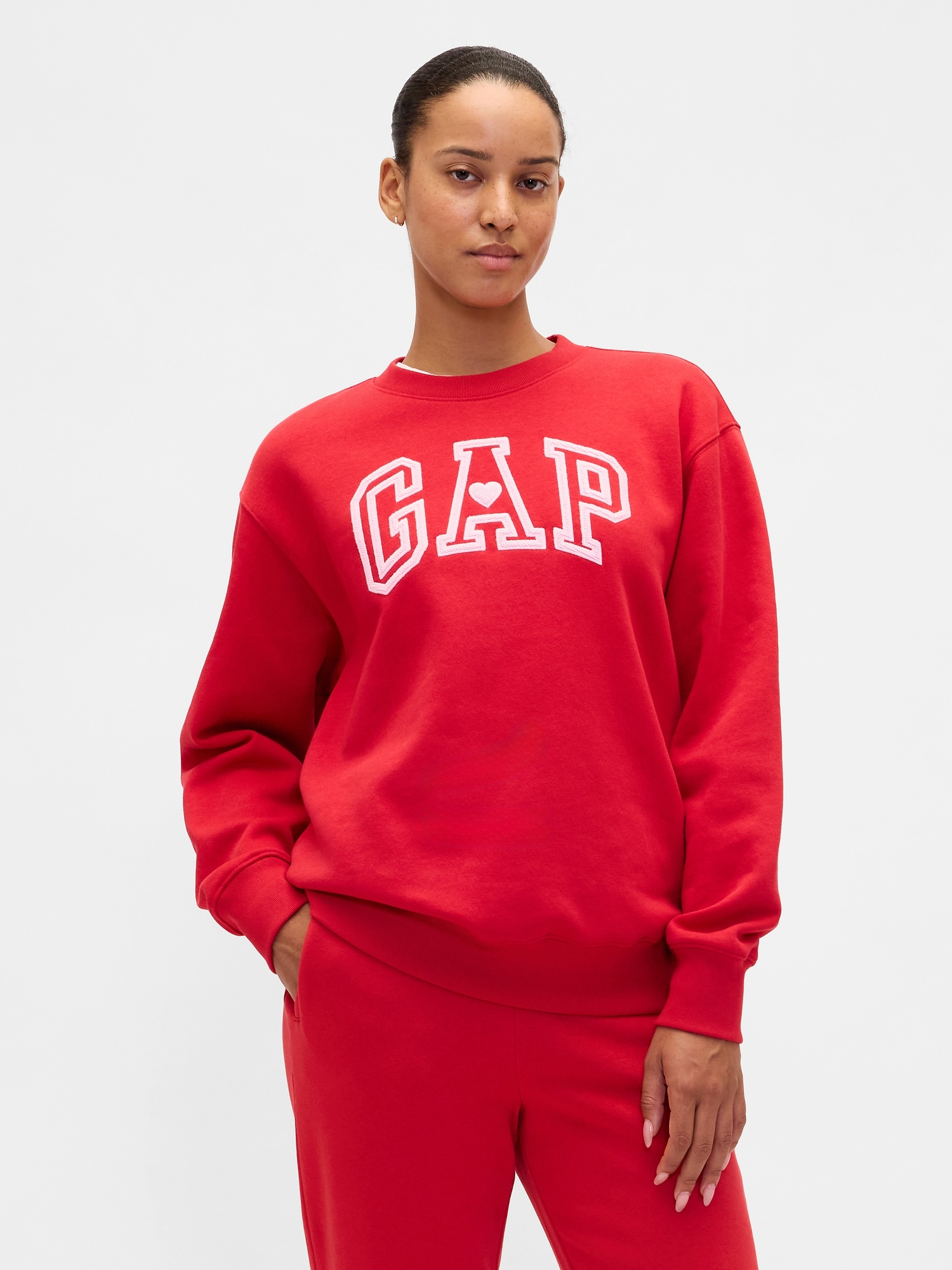 GAP Oversize суитшърт с лого VintageSoft