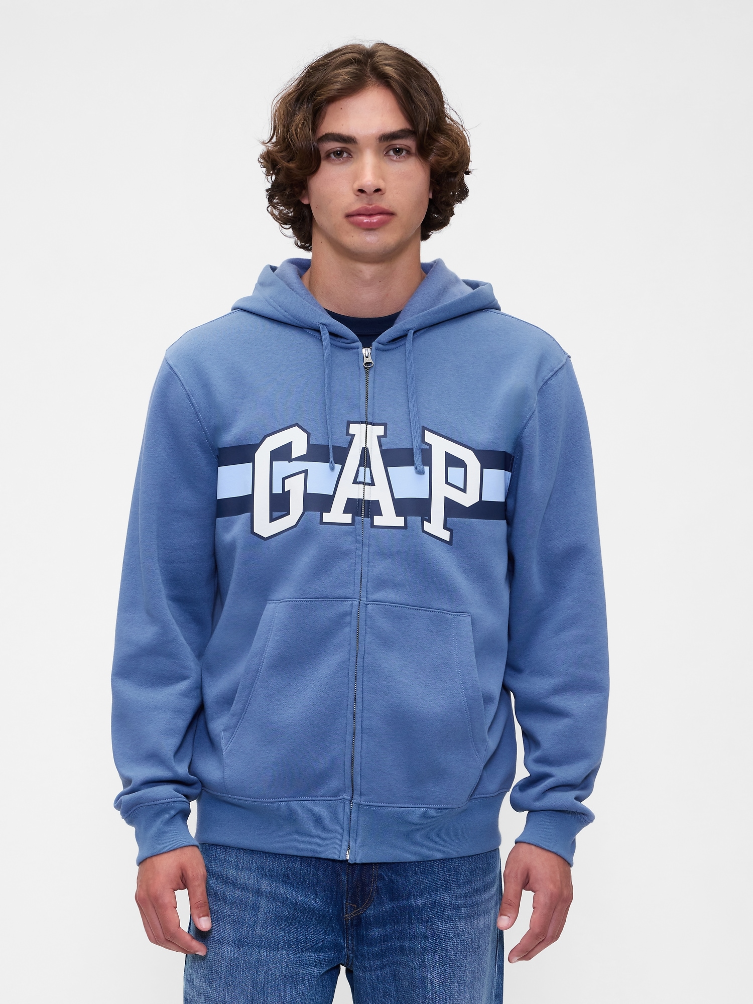 GAP Zipper Logo Sweatshirt - Mens