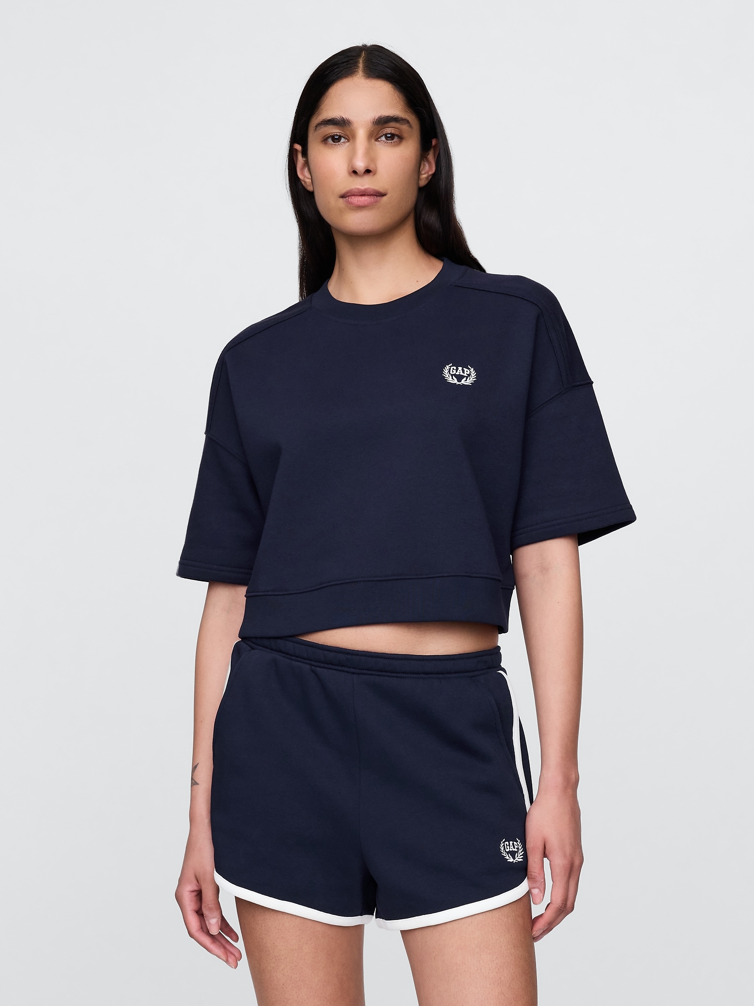 GAP Oversize crop sweatshirt VintageSoft Americana - Women&#039;s