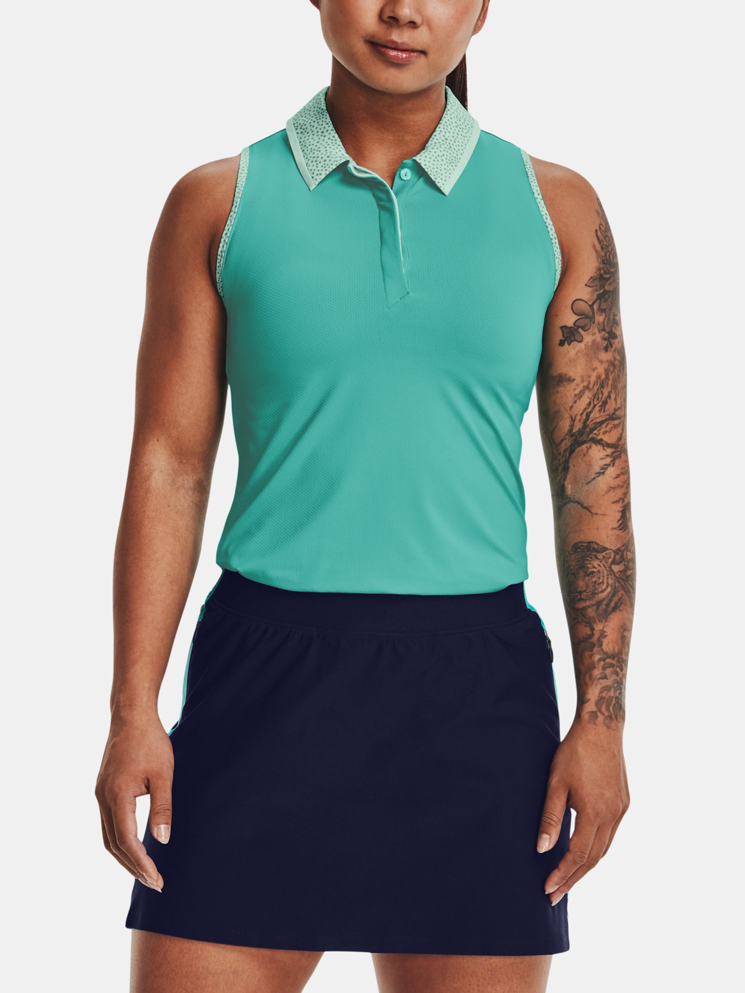 Under Armour Tílko UA Iso-Chill Sleeveless Polo-GRN - Dámské