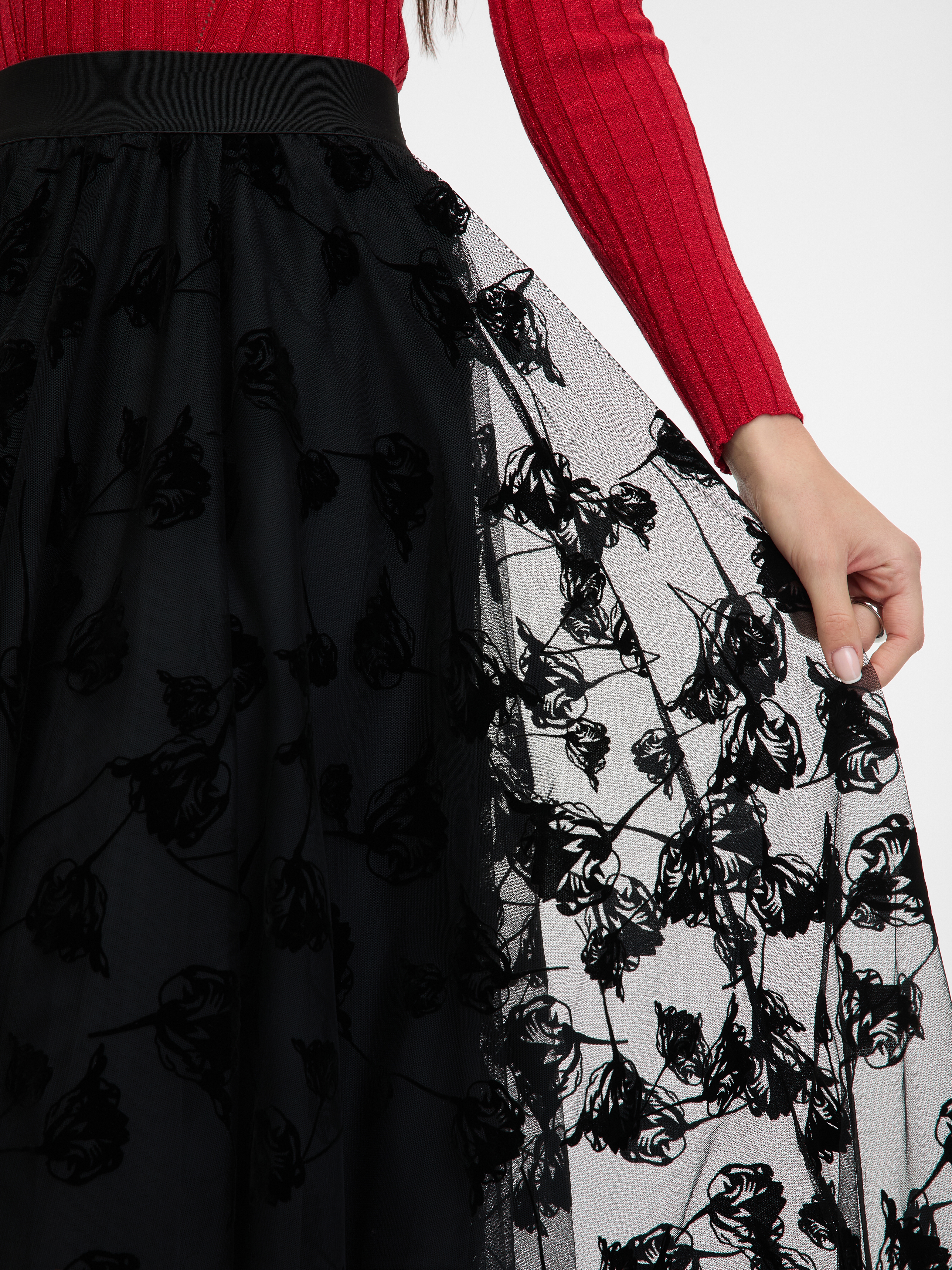 Black women&#039;s midi skirt ORSAY - Women&#039;s