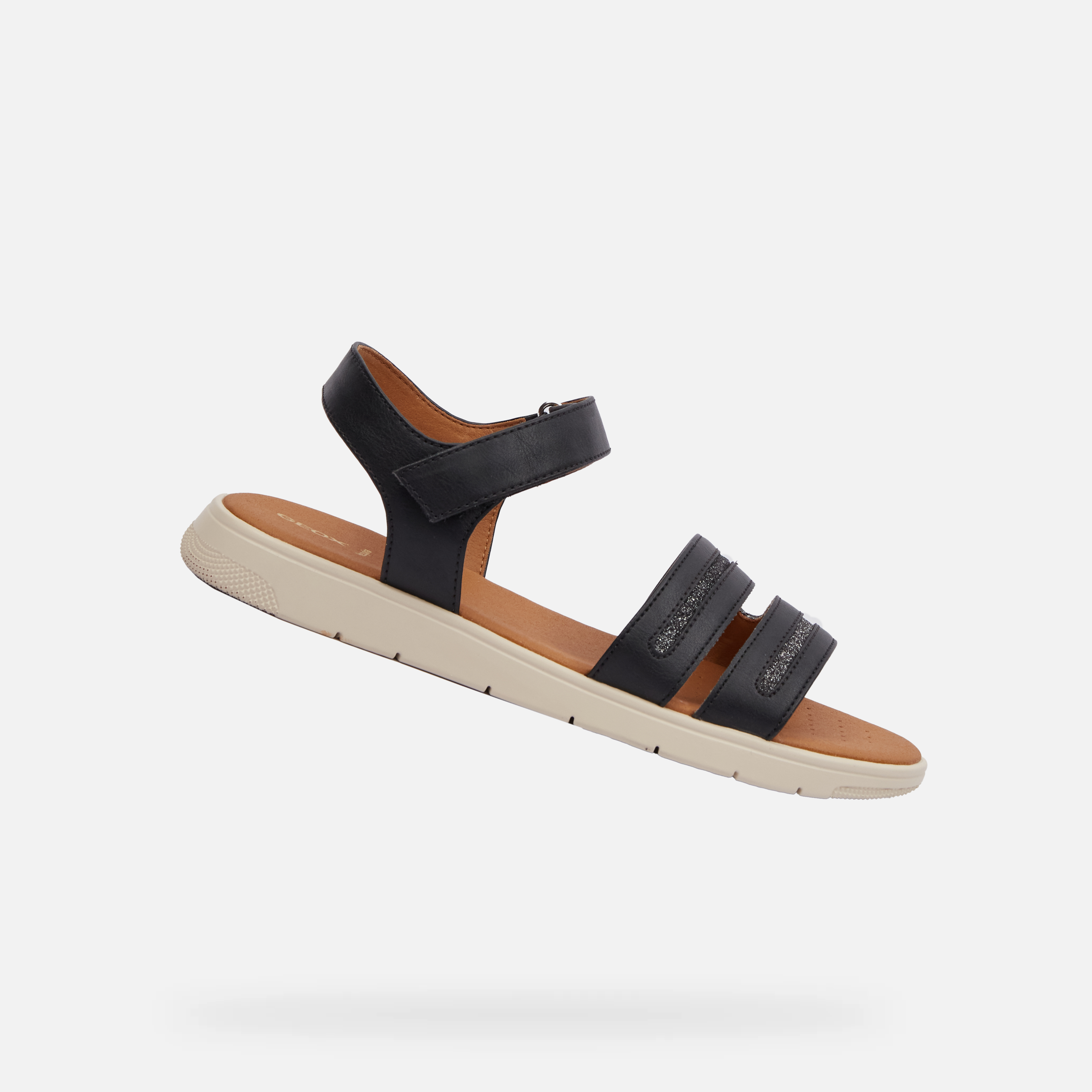 Black women&#039;s sandals Geox Dandra - Women&#039;s