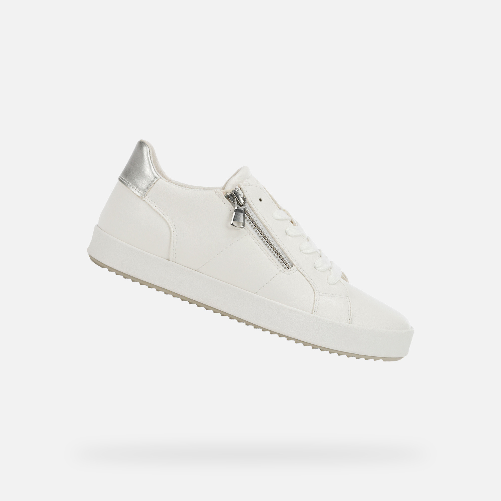 White women's sneakers Geox Blomiee - Women's