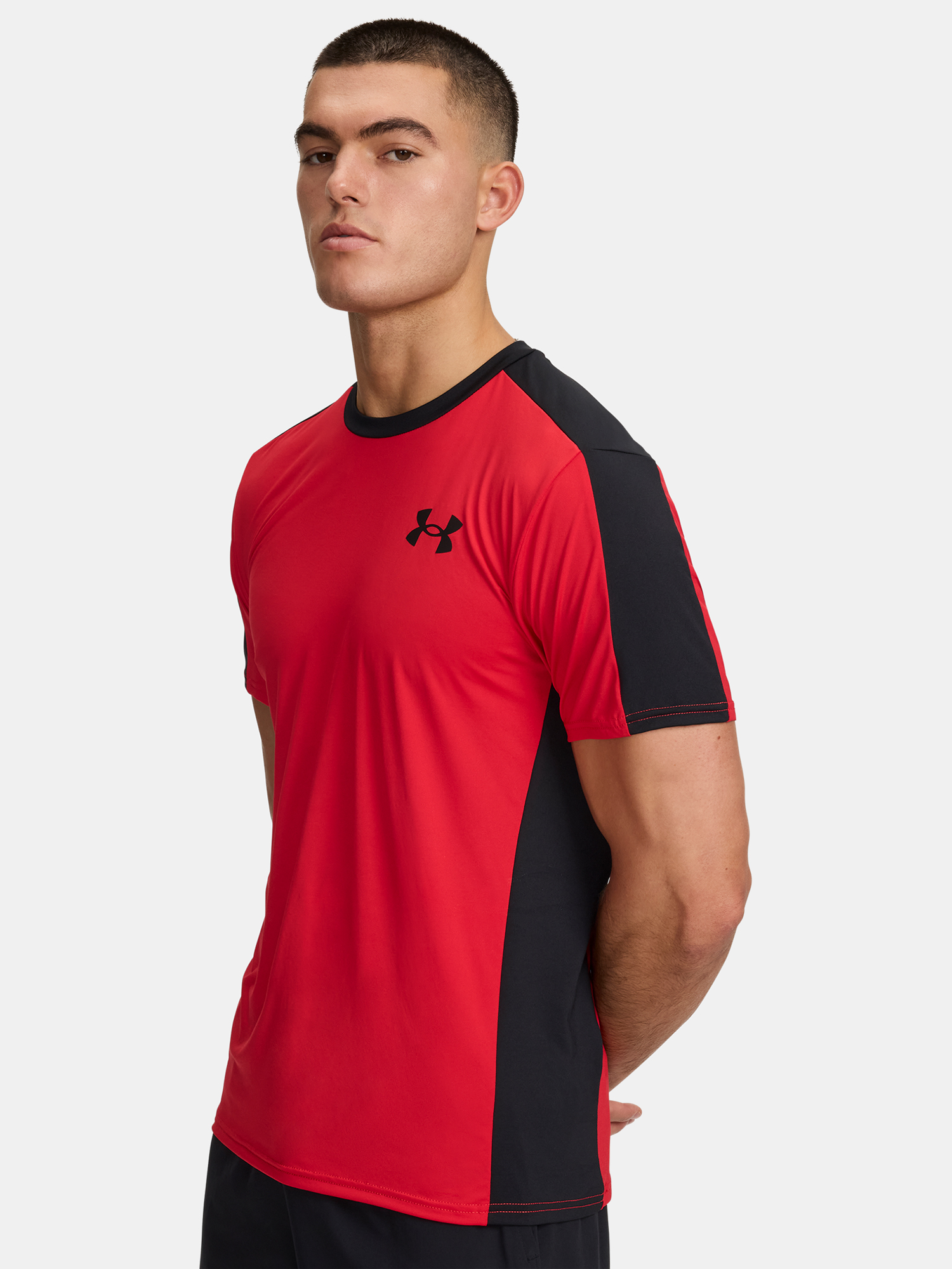 Men's T-shirt Under Armour UA HG Wordmark SS-RED - Men's