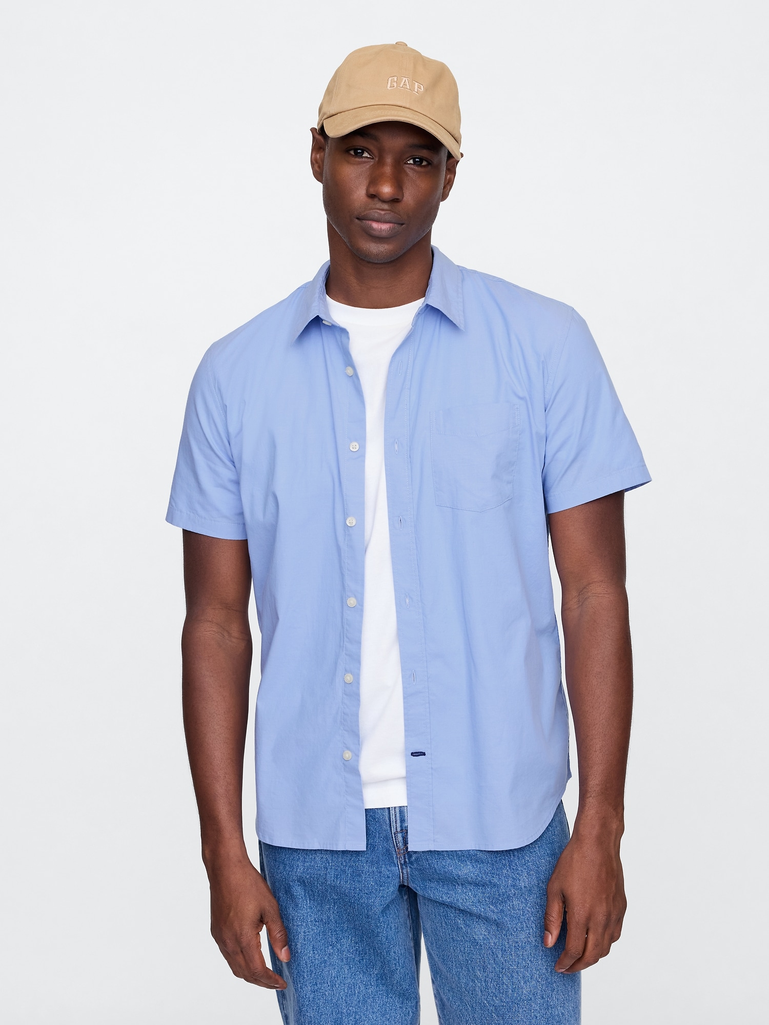 GAP Poplin Shirt Standard Fit - Men&#039;s