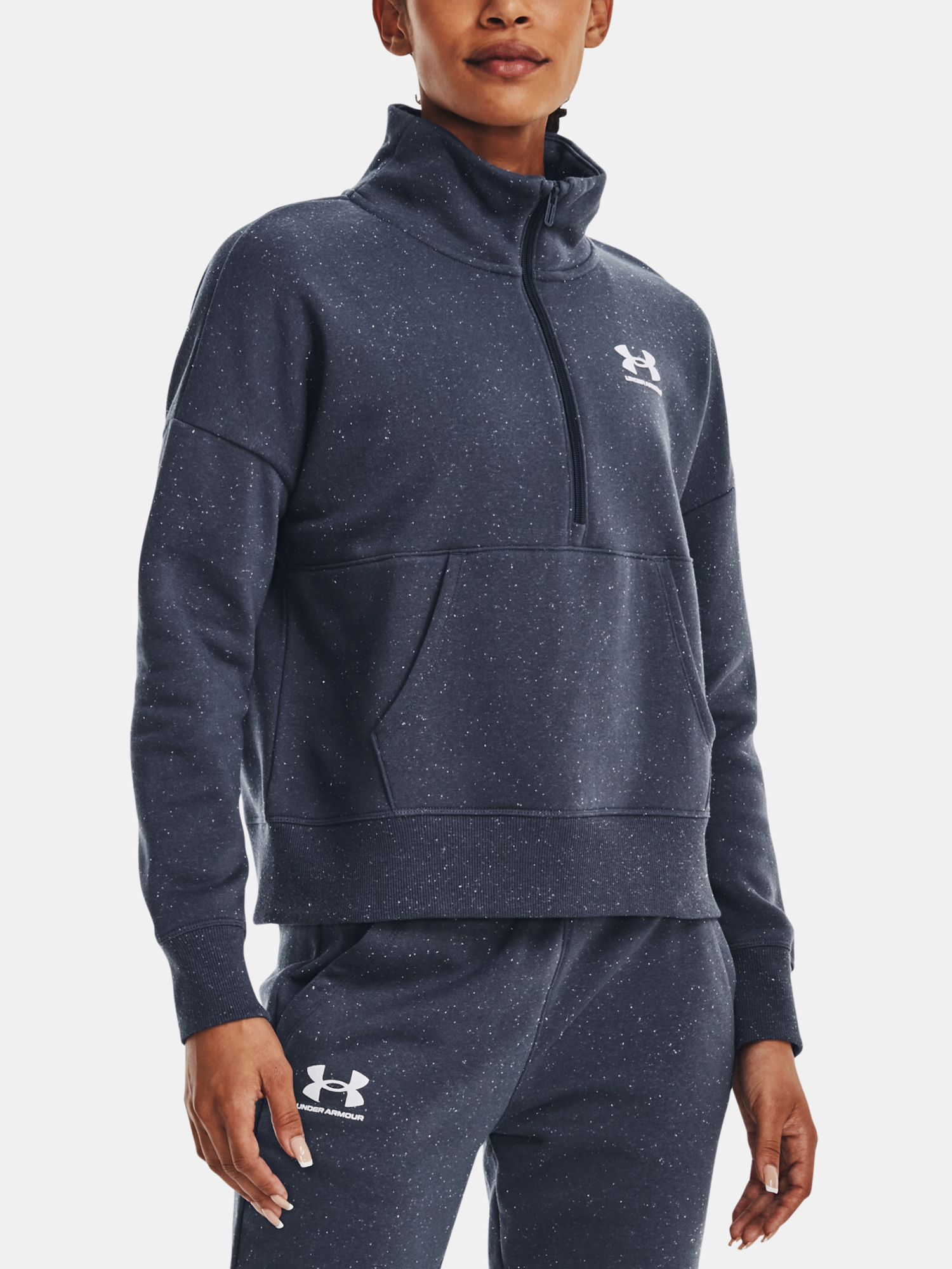 Under Armour Sweatshirt Rival Fleece HZ-GRY - Women