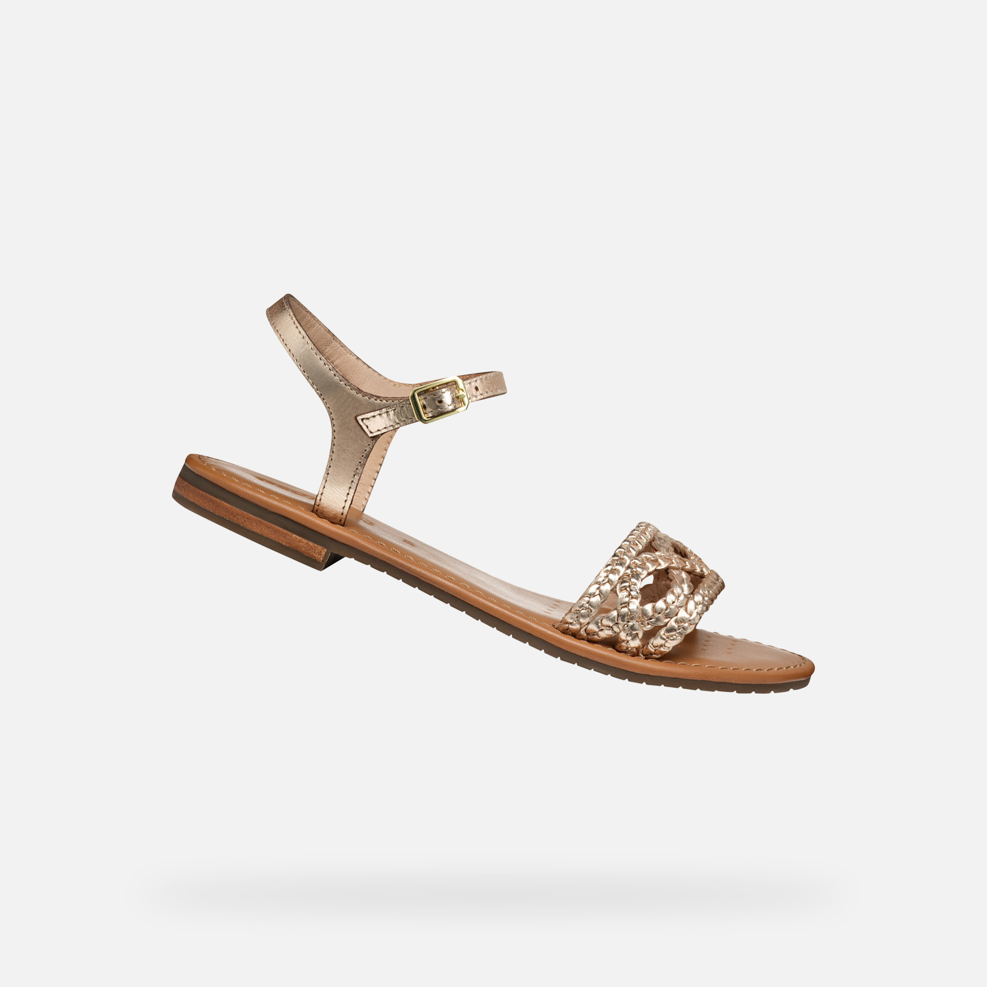 Gold women&#039;s sandals Geox Sozy S - Women&#039;s