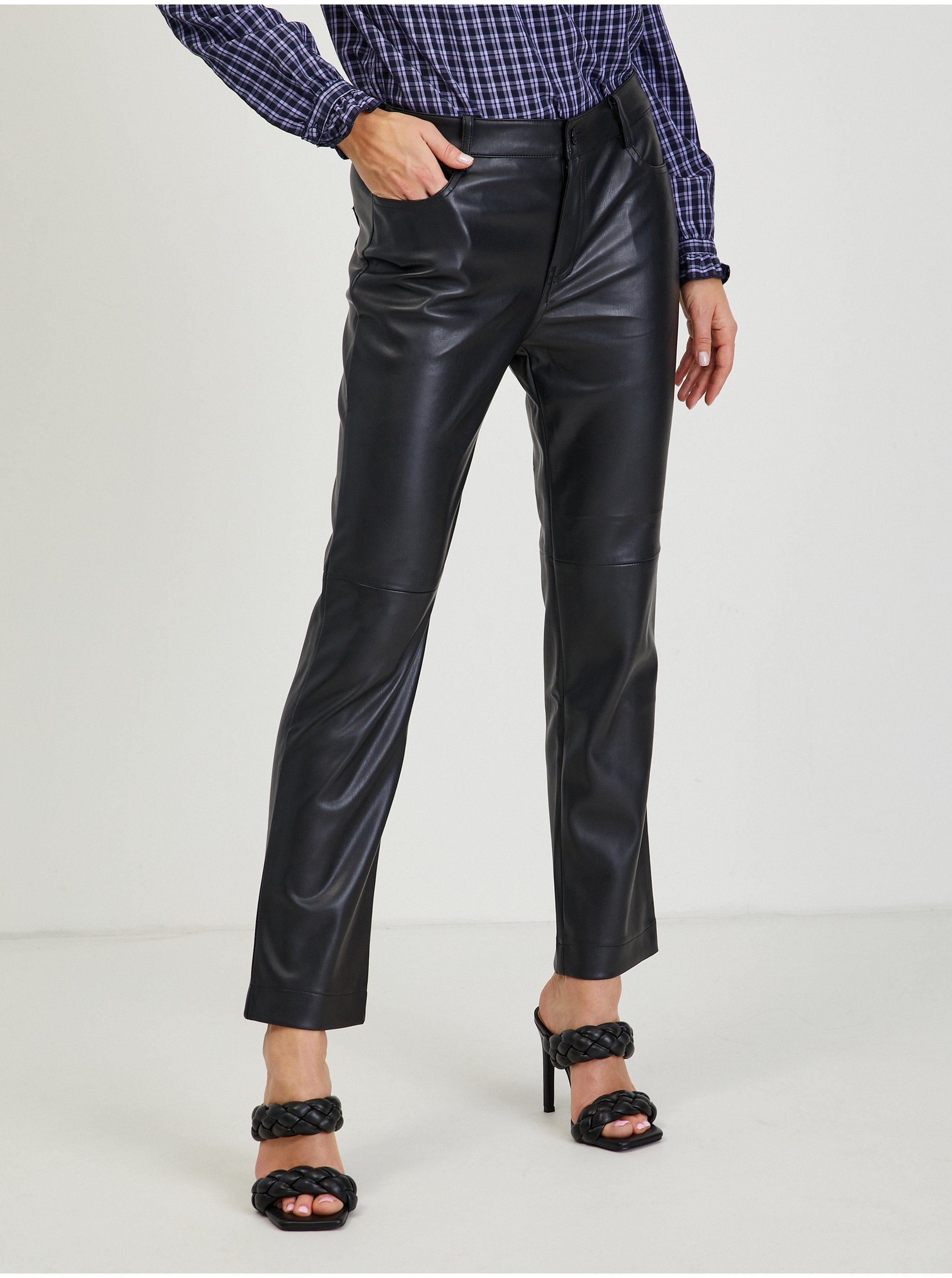 Black Women's Leatherette Pants ORSAY - Ladies