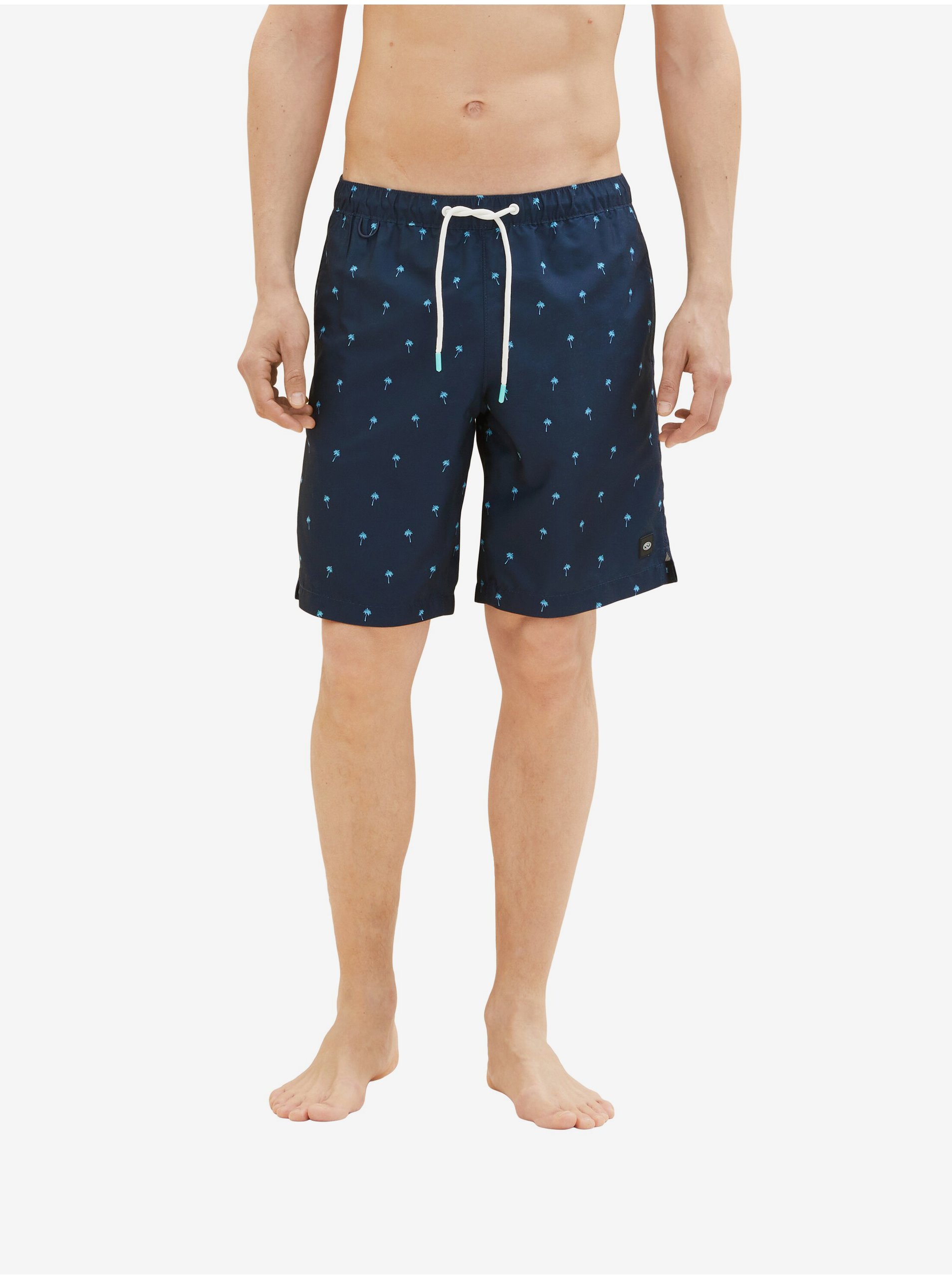 Dark blue mens patterned swimwear Tom Tailor - Men