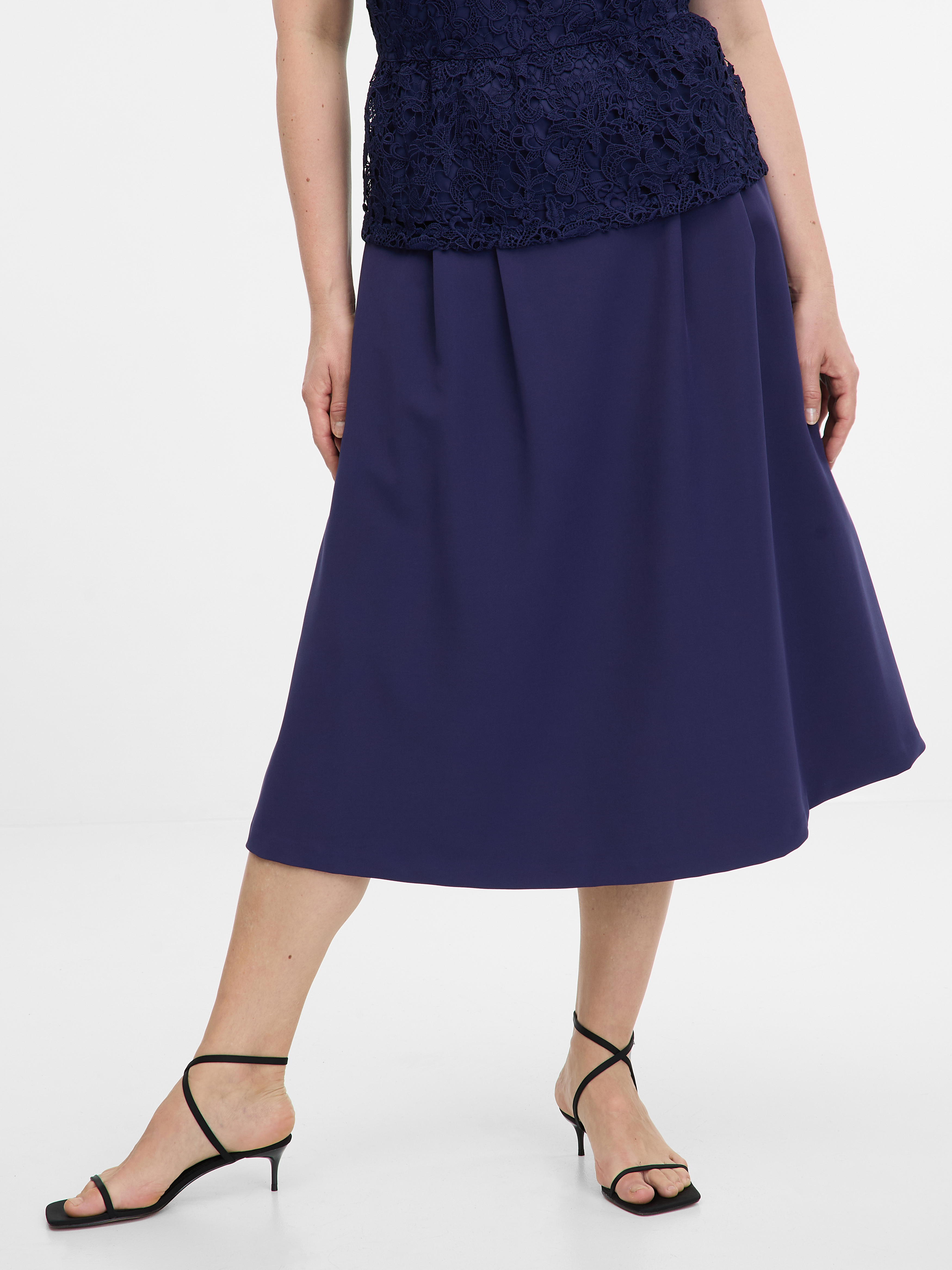 Dark blue women&#039;s knee-length skirt ORSAY - Women&#039;s