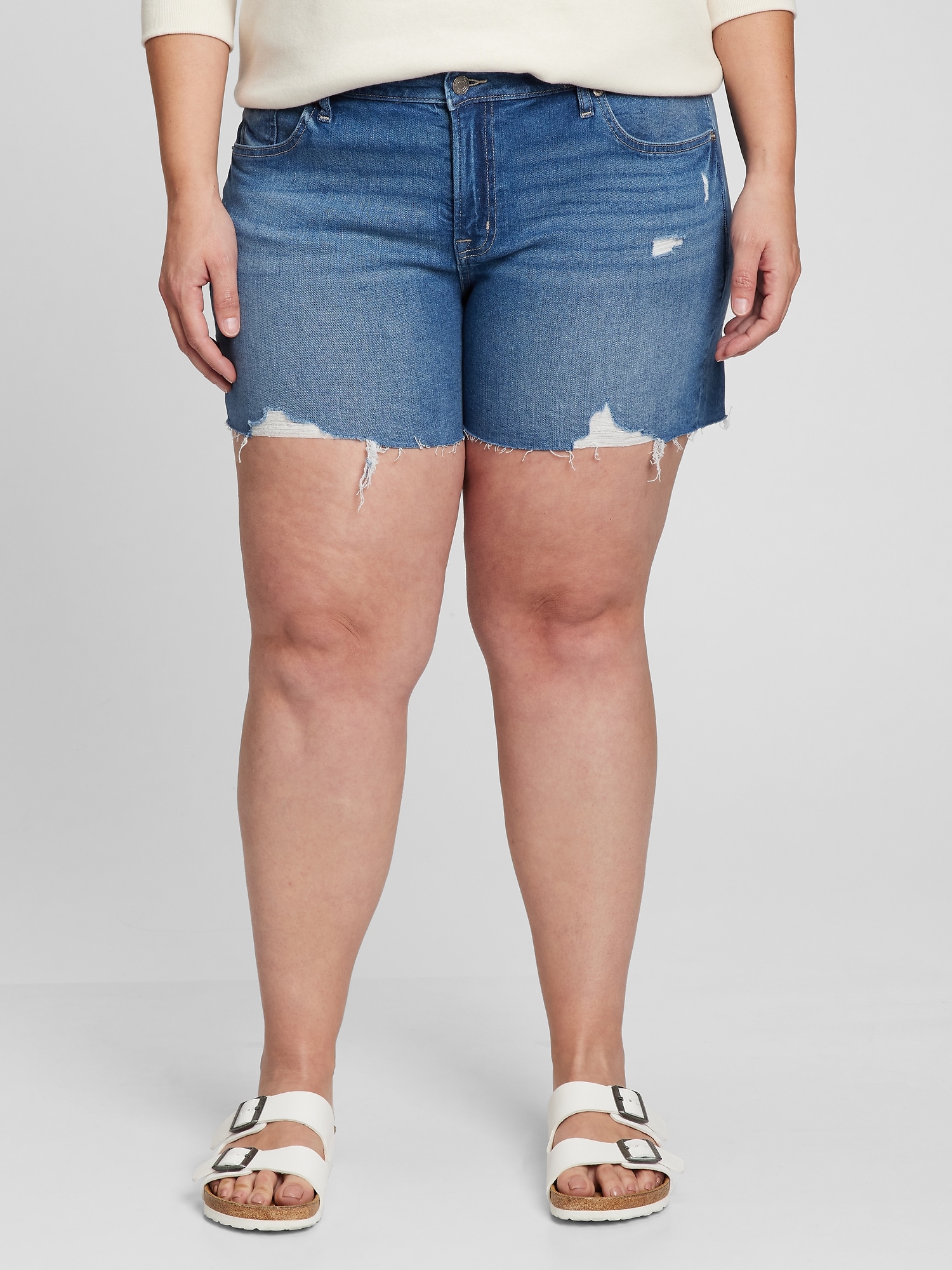 Pantaloni scurti pentru femei GAP - albastru